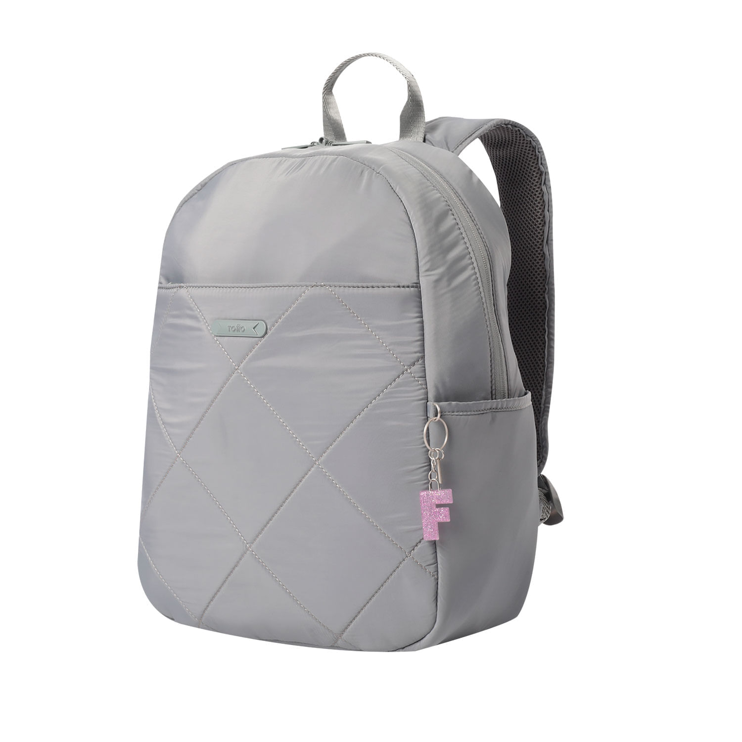 Llavero de Goma Abc color Morado