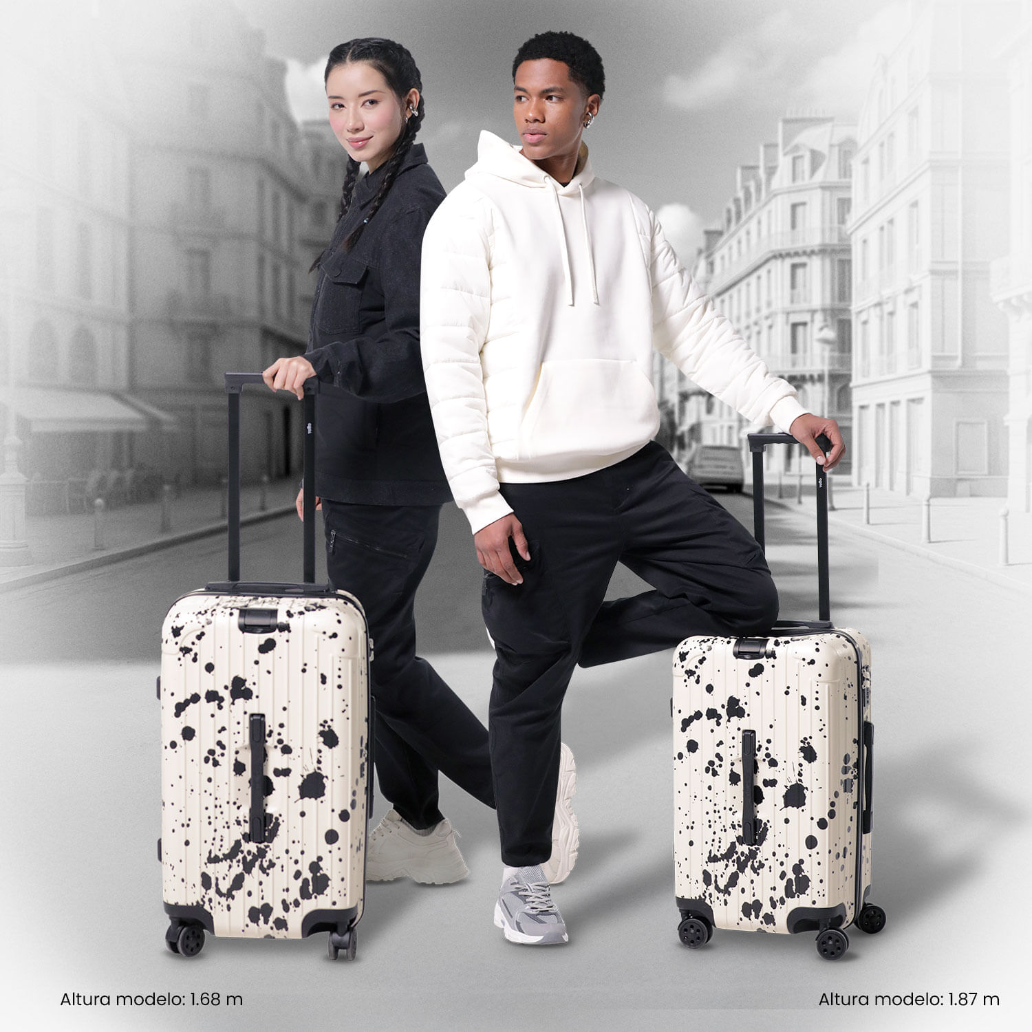 Maleta Mediana Wanderer Splatter