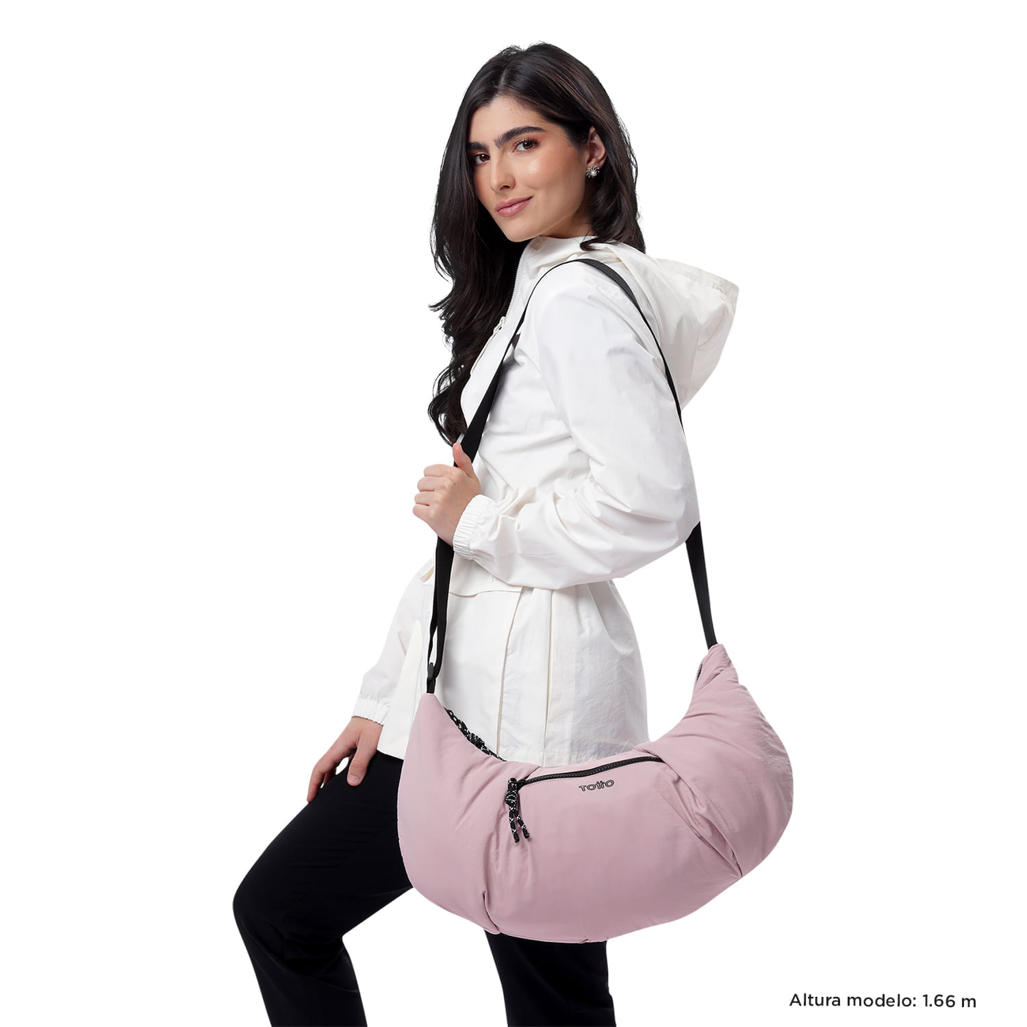 Bolso para Mujer Escandinavia Media Luna Rosado