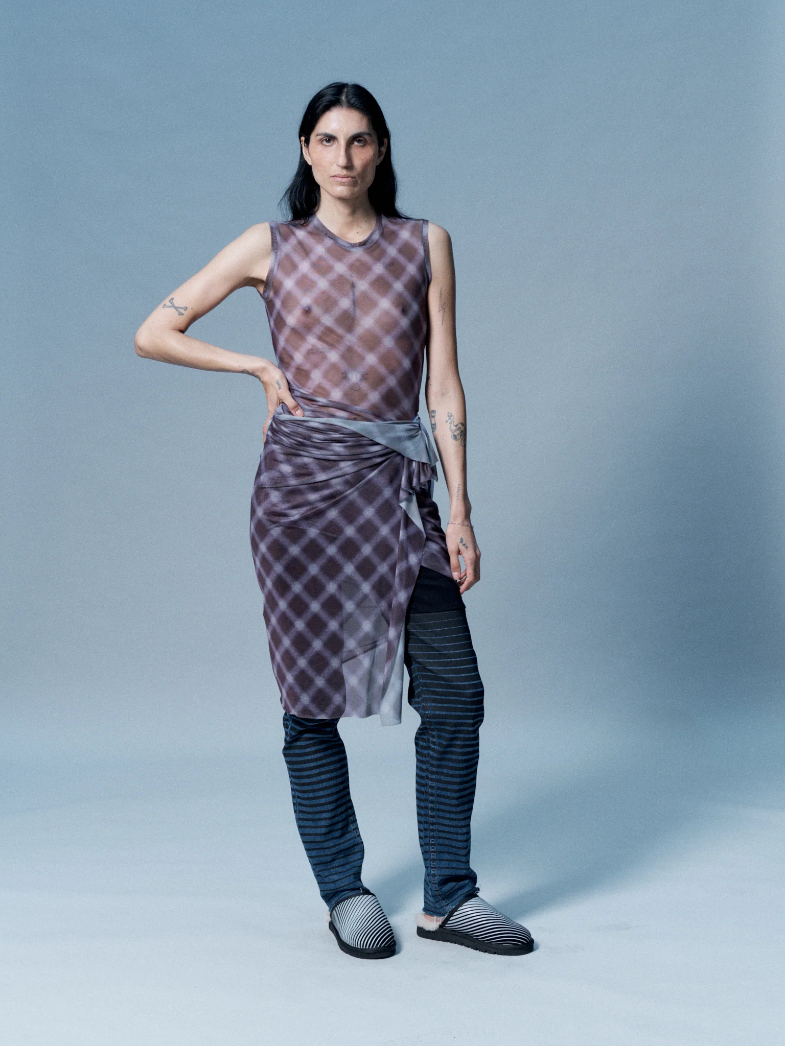 Cross Gather Dress