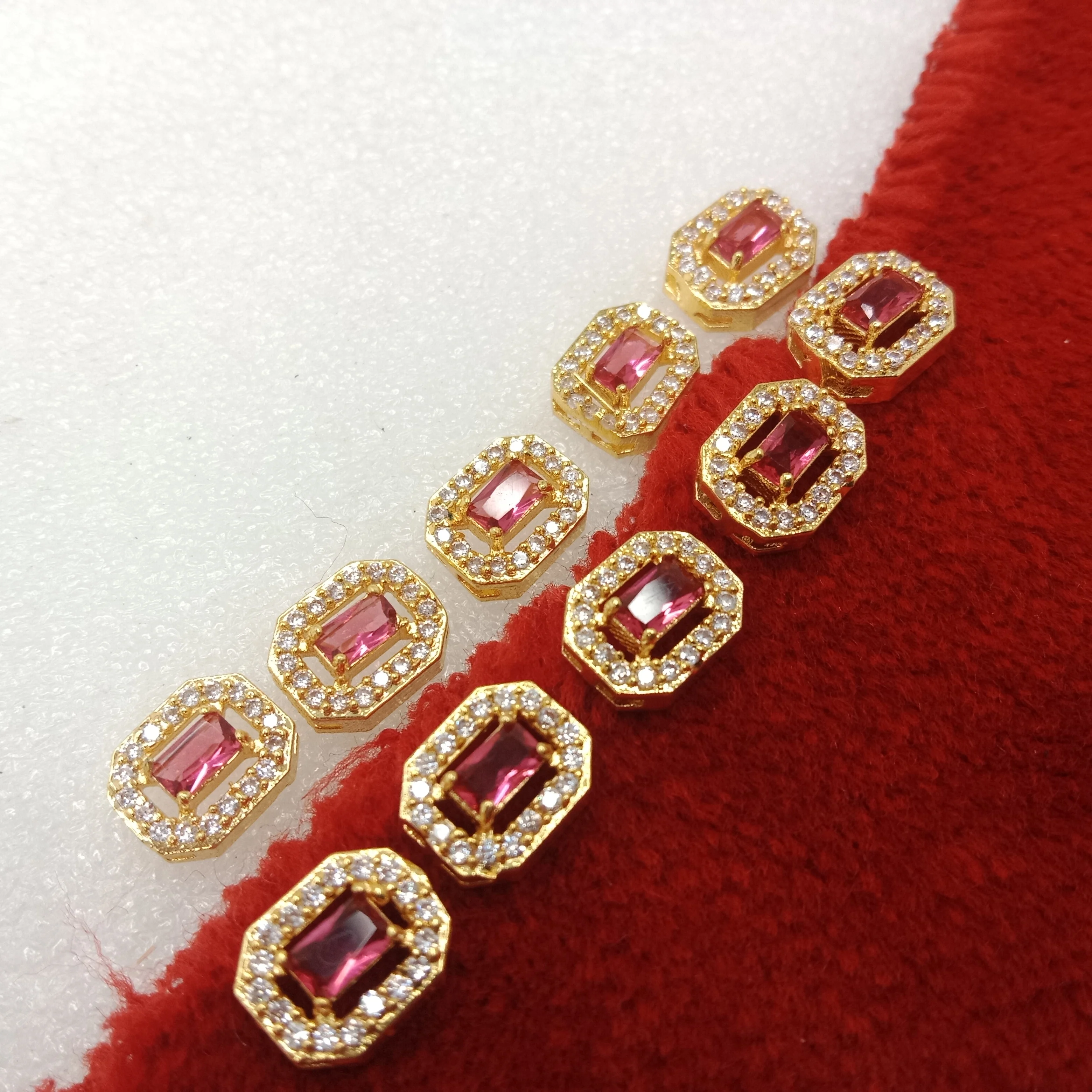 Ruby (10pcs) high quality AD connectors 12mm(2cm )