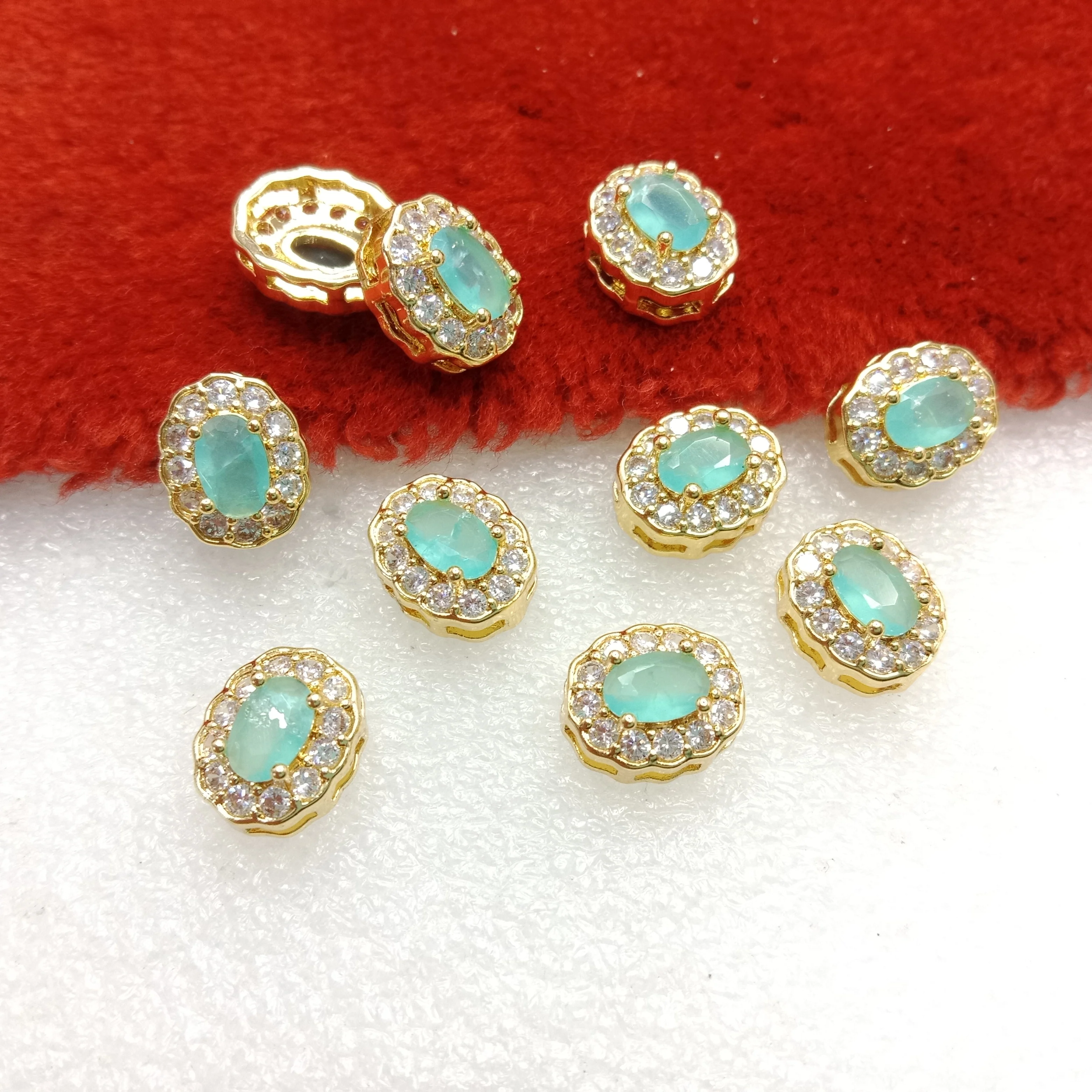 Sea blue(10pcs)high quality AD connectors(12mm)(2cm)