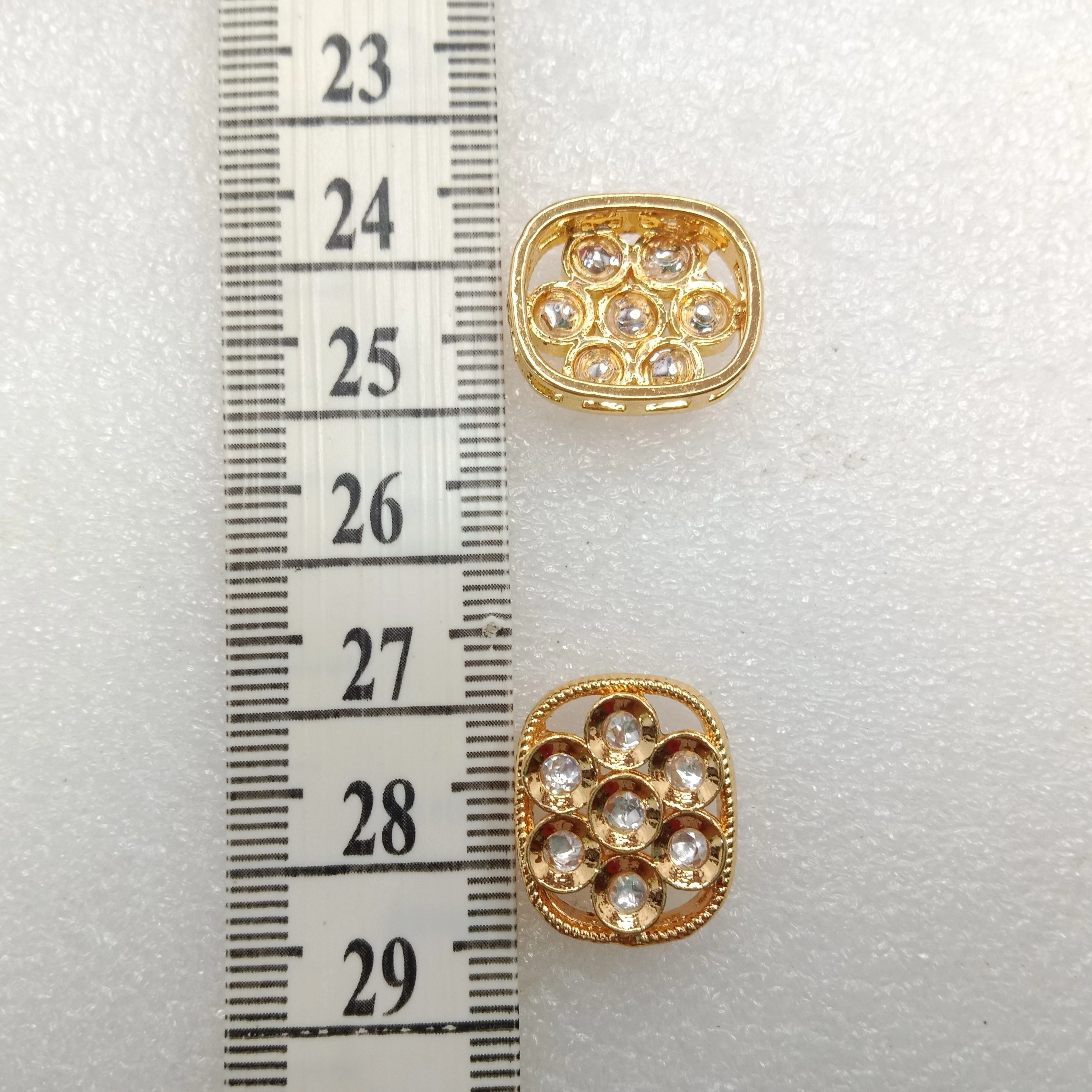 White(6pcs) high quality kundan connectors 18mm(2cm)