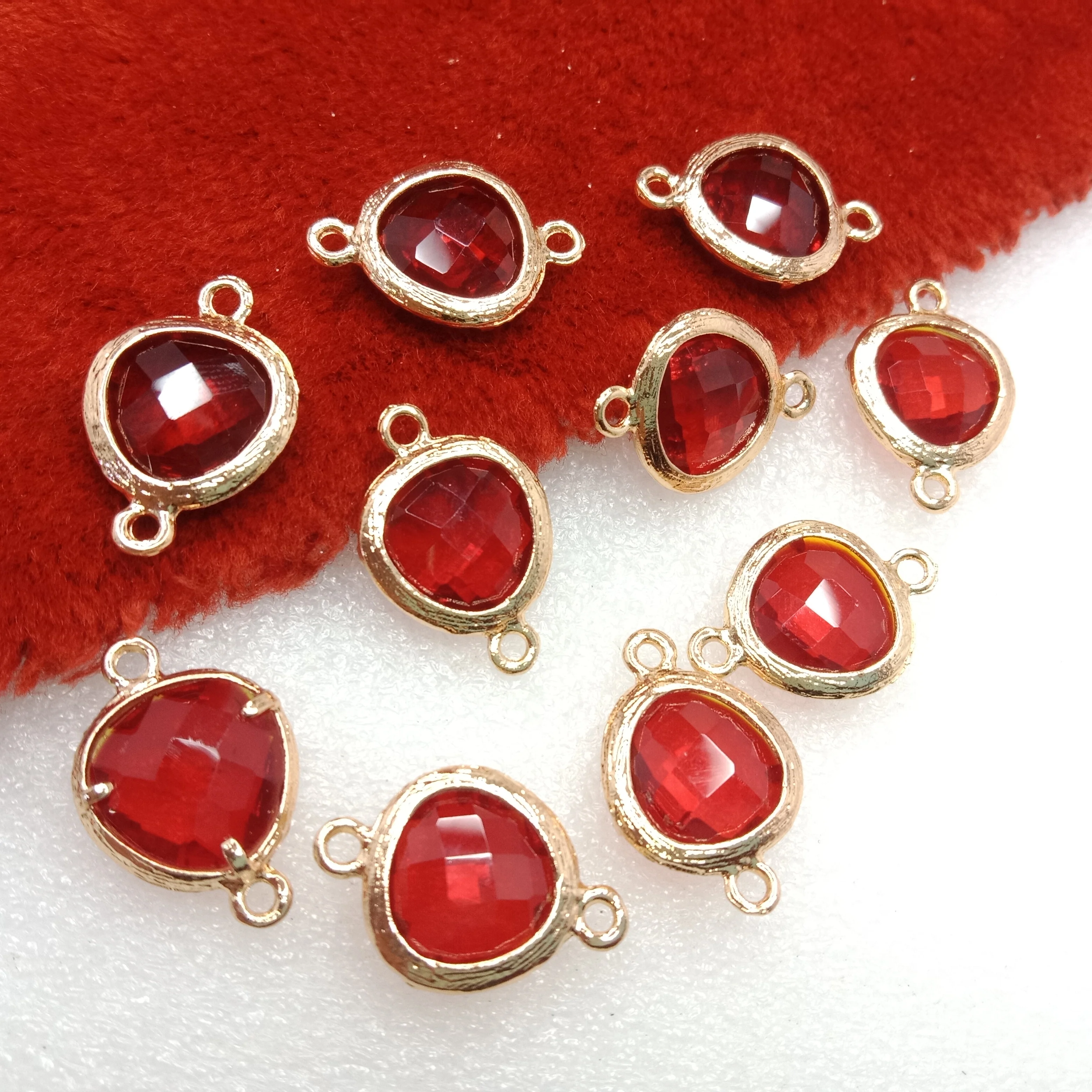 Red (10pcs) high quality fancy jewellery connectors 18mm(2cm )