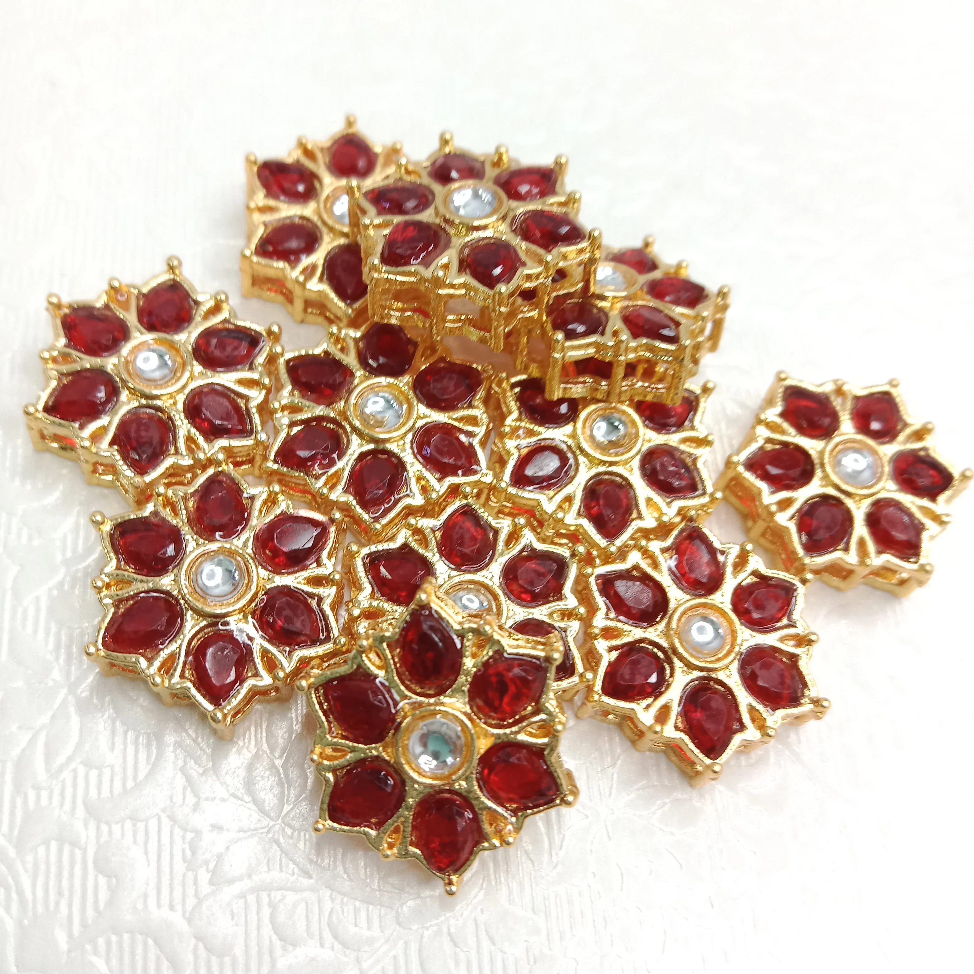 Rakhi kundan connectors (20 pcs)