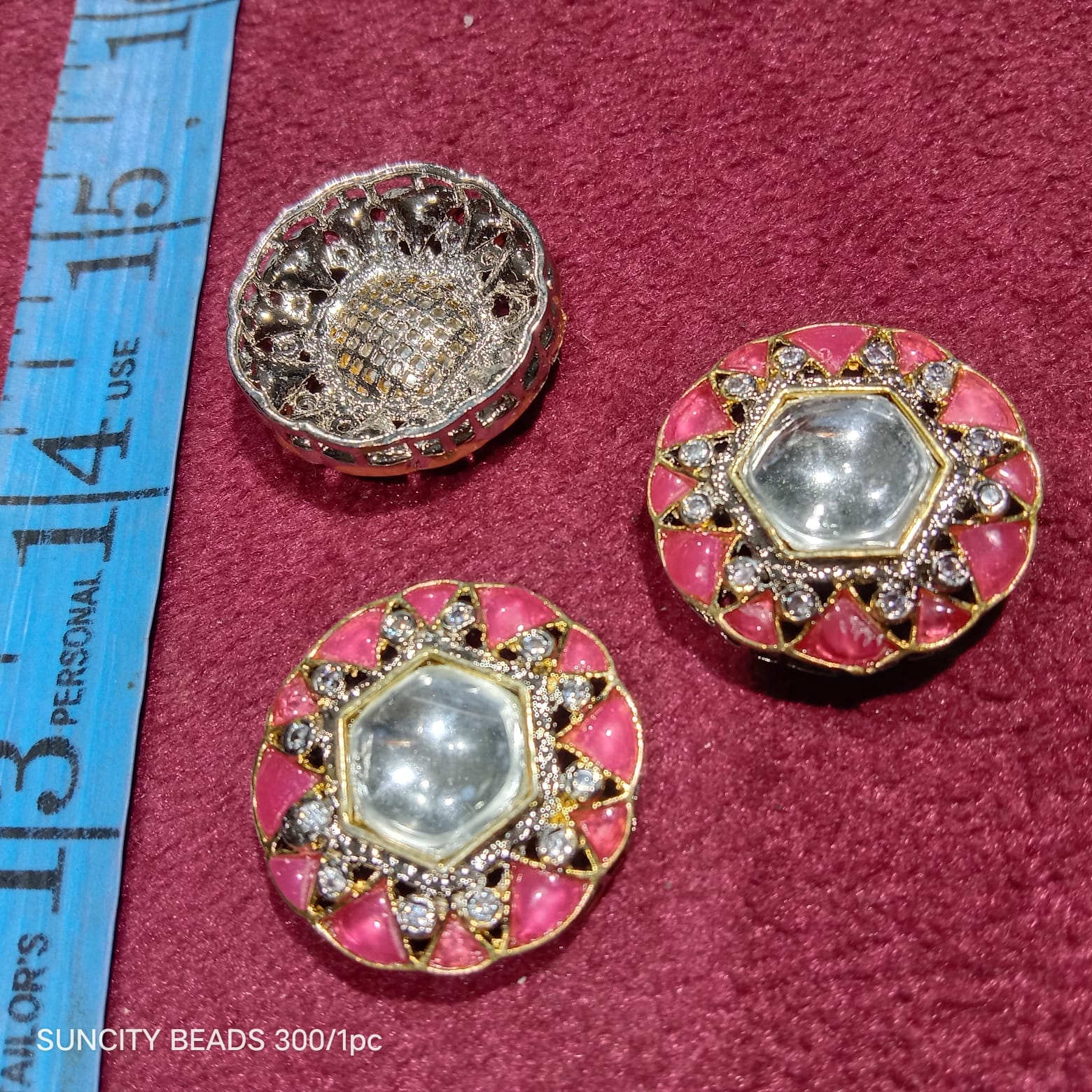 Pink round shape (1pcs)high quality AD connectors(5cm)