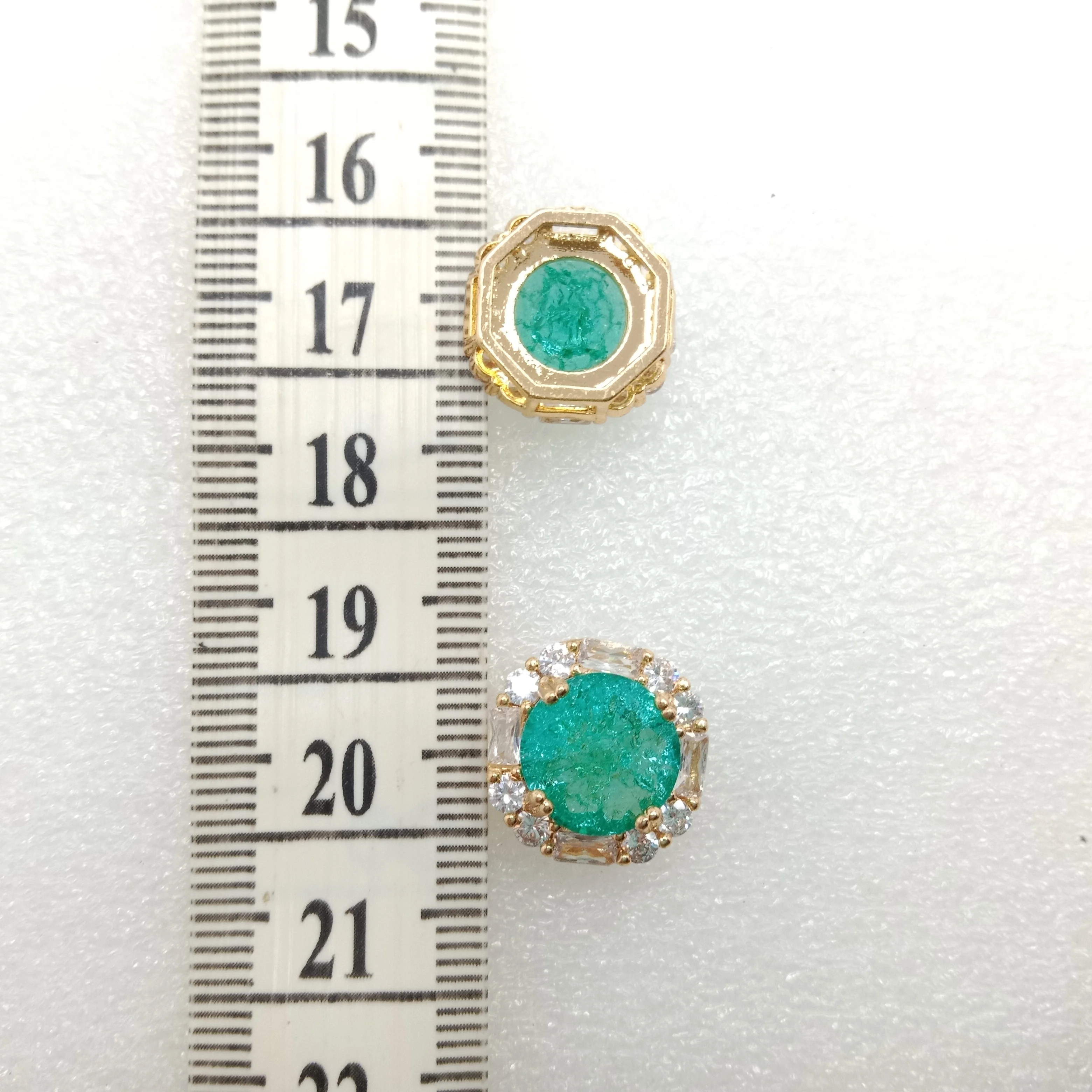 Sea green (6pcs) high quality AD connectors 15mm(2cm )