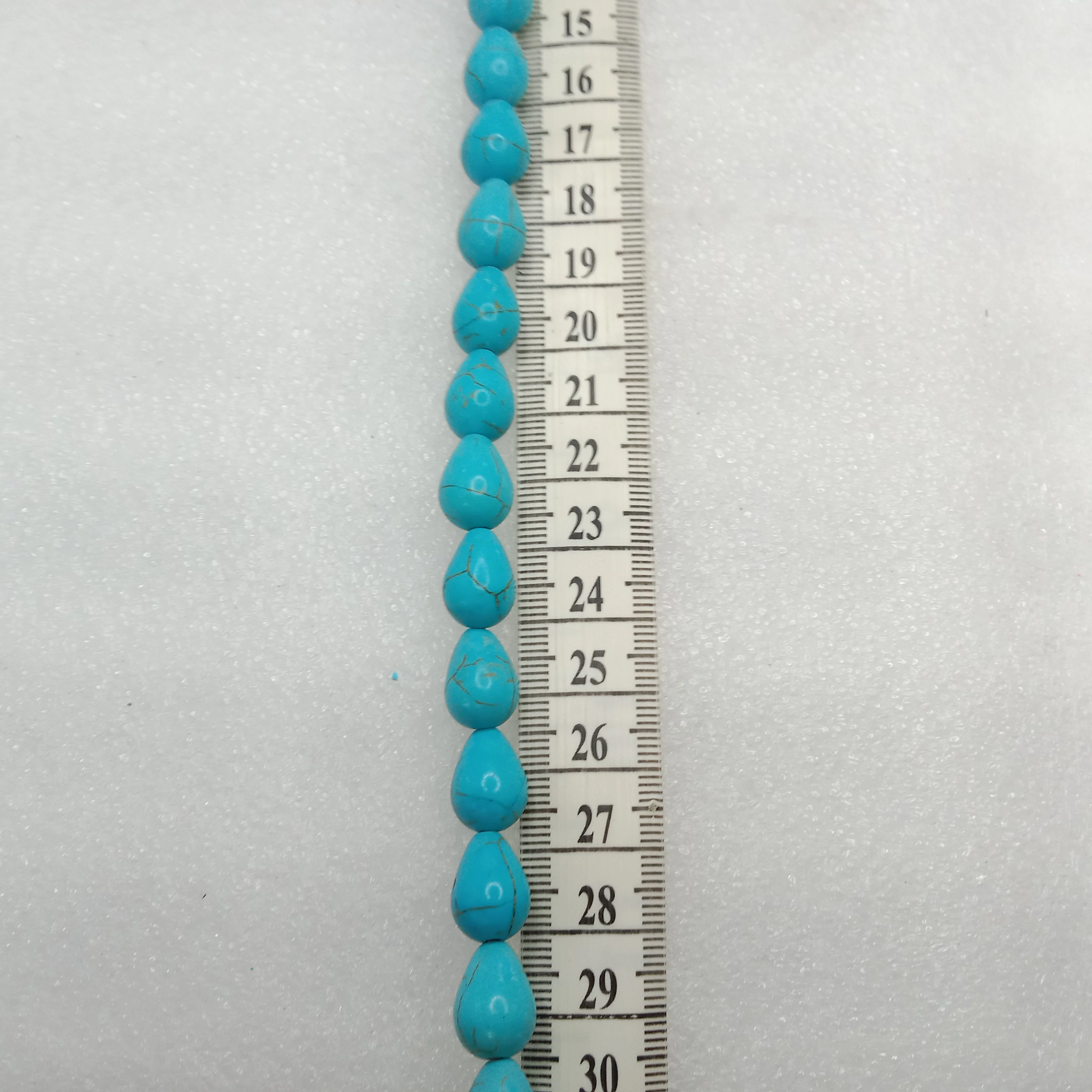 Pear shape turquoise beads 1 string