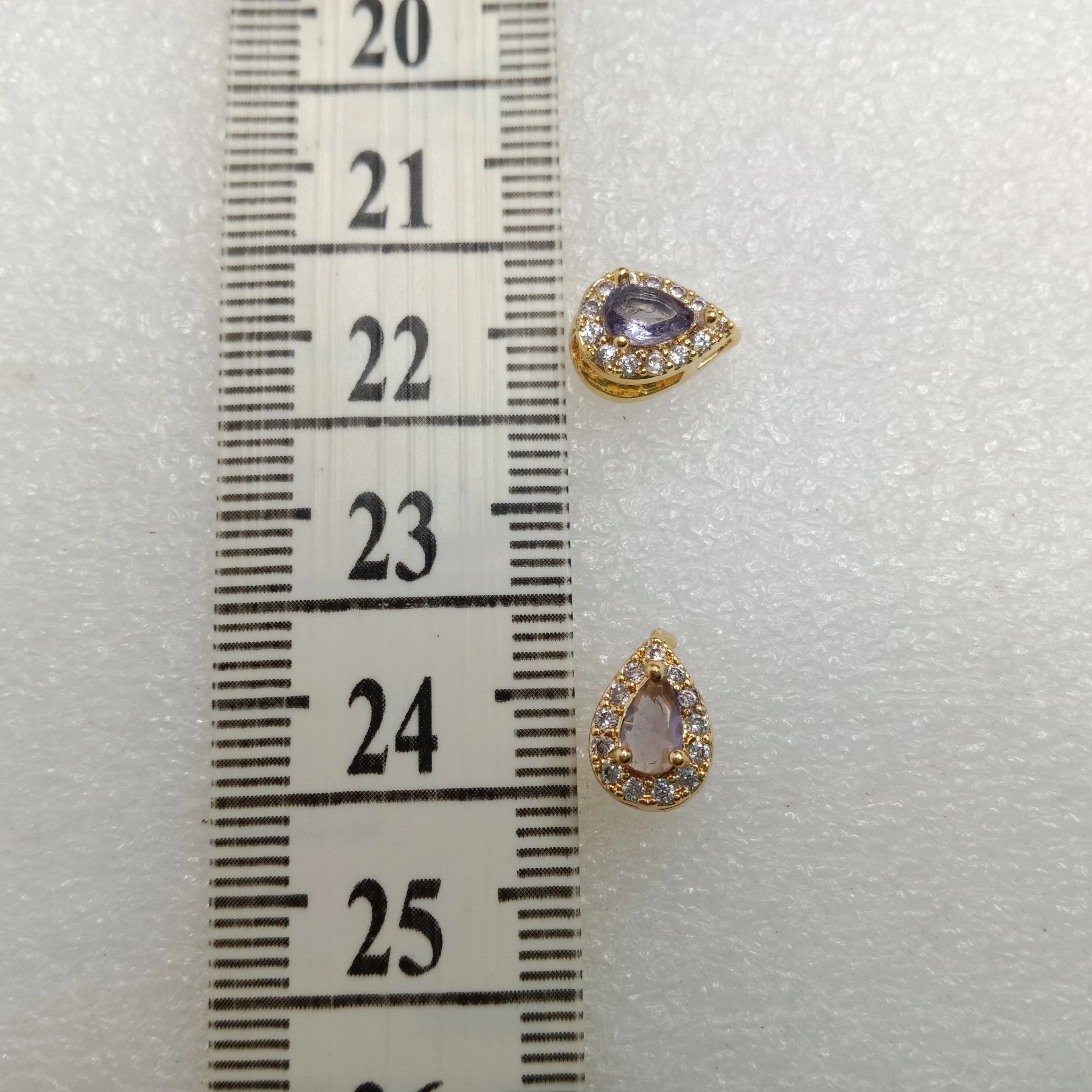 Purple drop shape (10pcs)high quality AD connectors(12mm)(2cm)