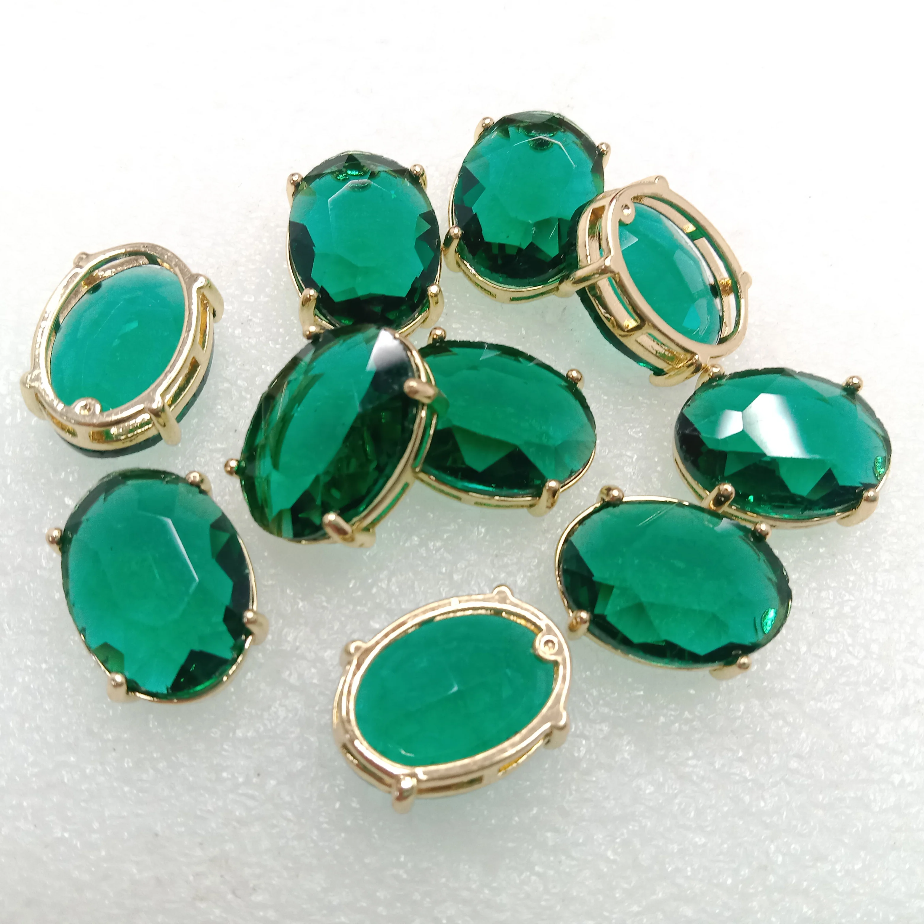 Dark Green stone High quality(10pcs)jewellery  connectors round shape 22mm (2cm)