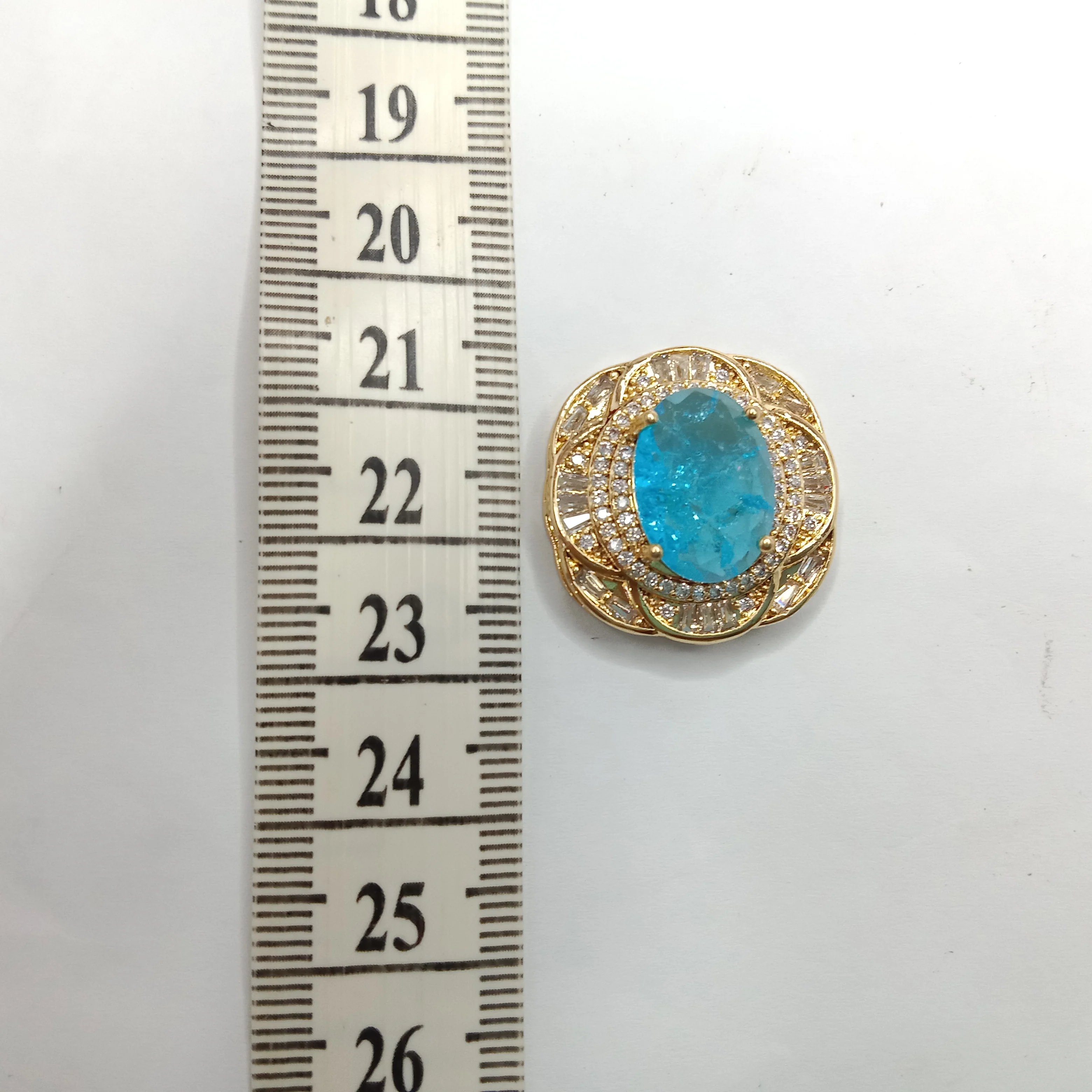 High quality sea blue colour AD connectors 22mm(2cm)(2pcs)