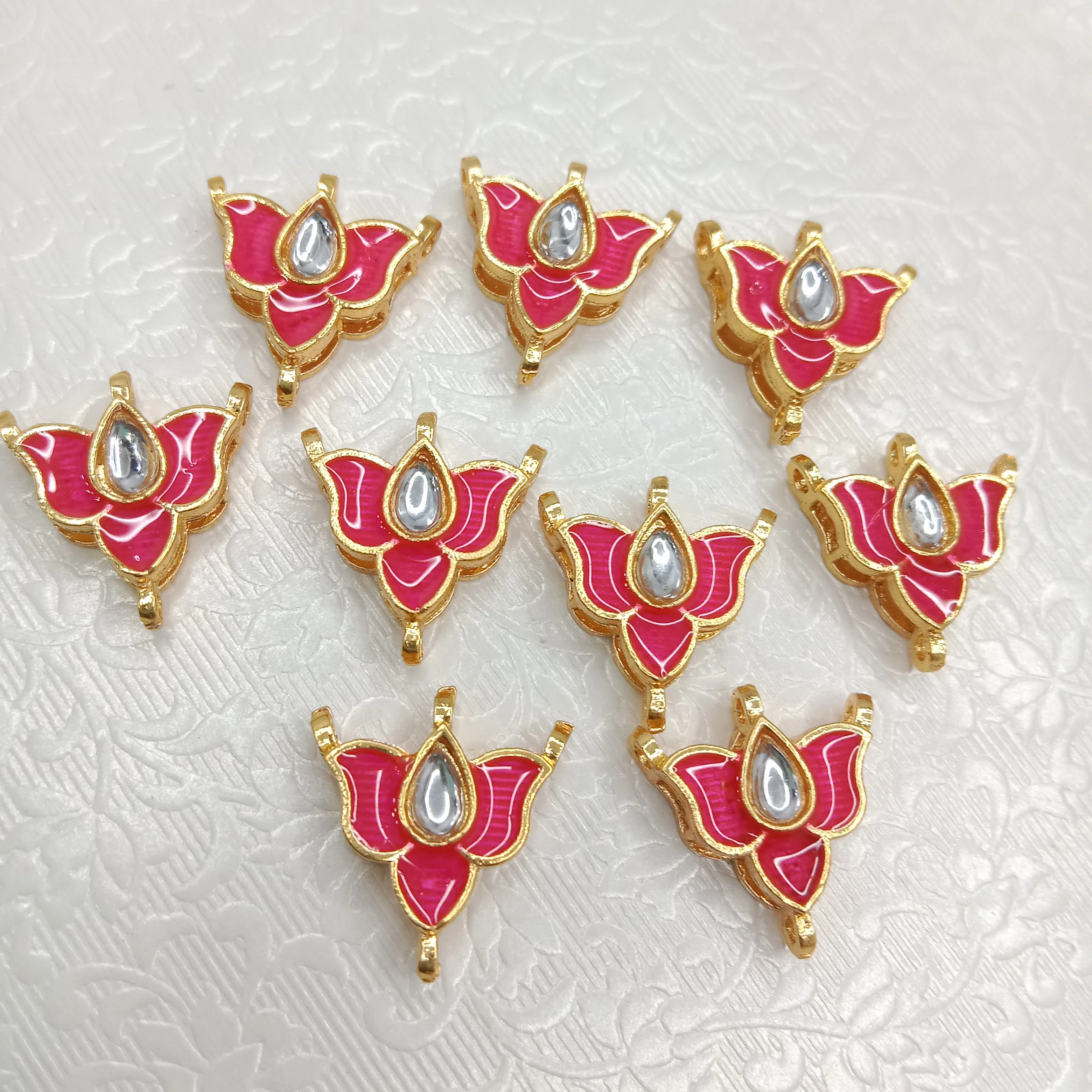 Rakhi kundan connectors (20pcs)
