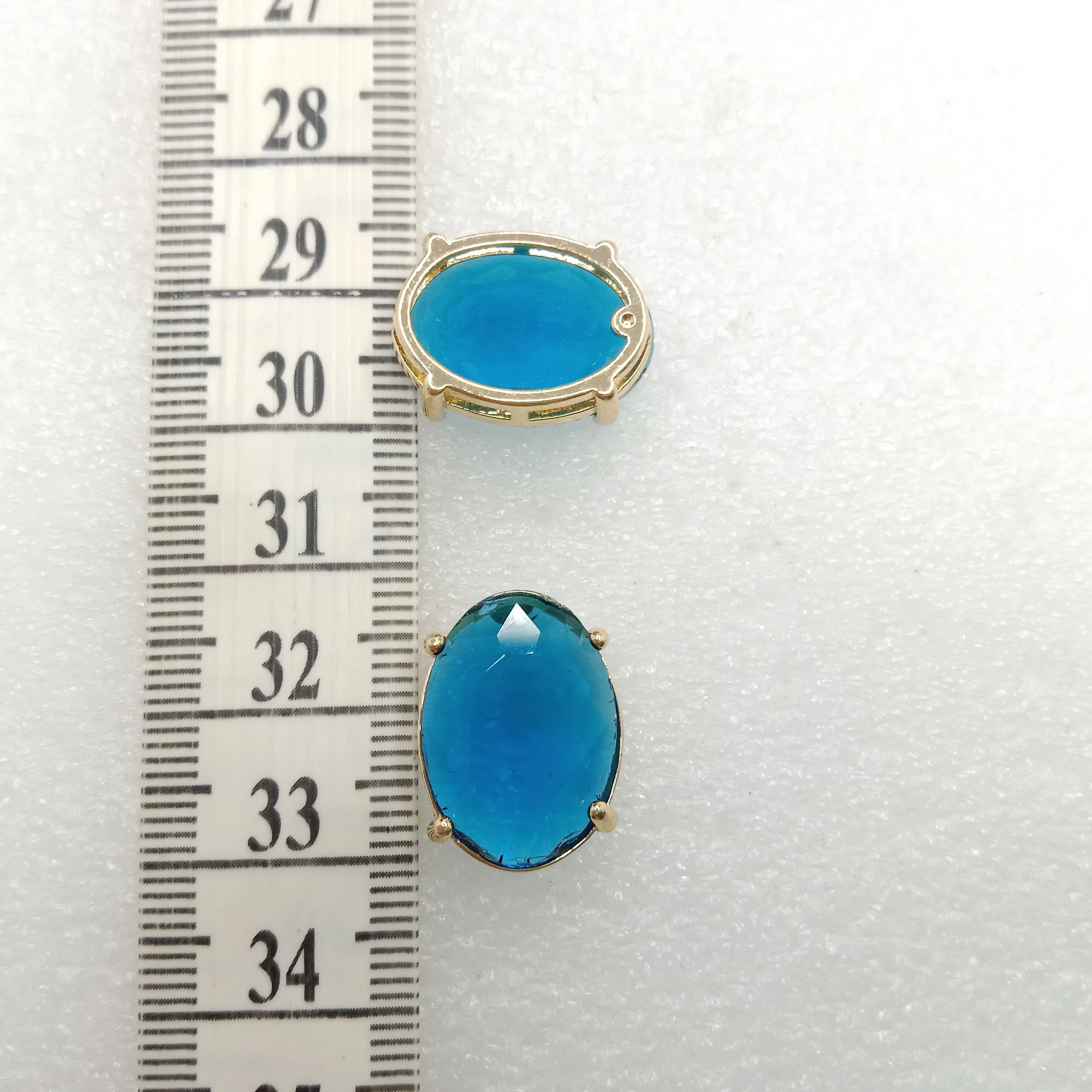 Light blue stone High quality(10pcs)jewellery  connectors roundshape 22mm (2cm)
