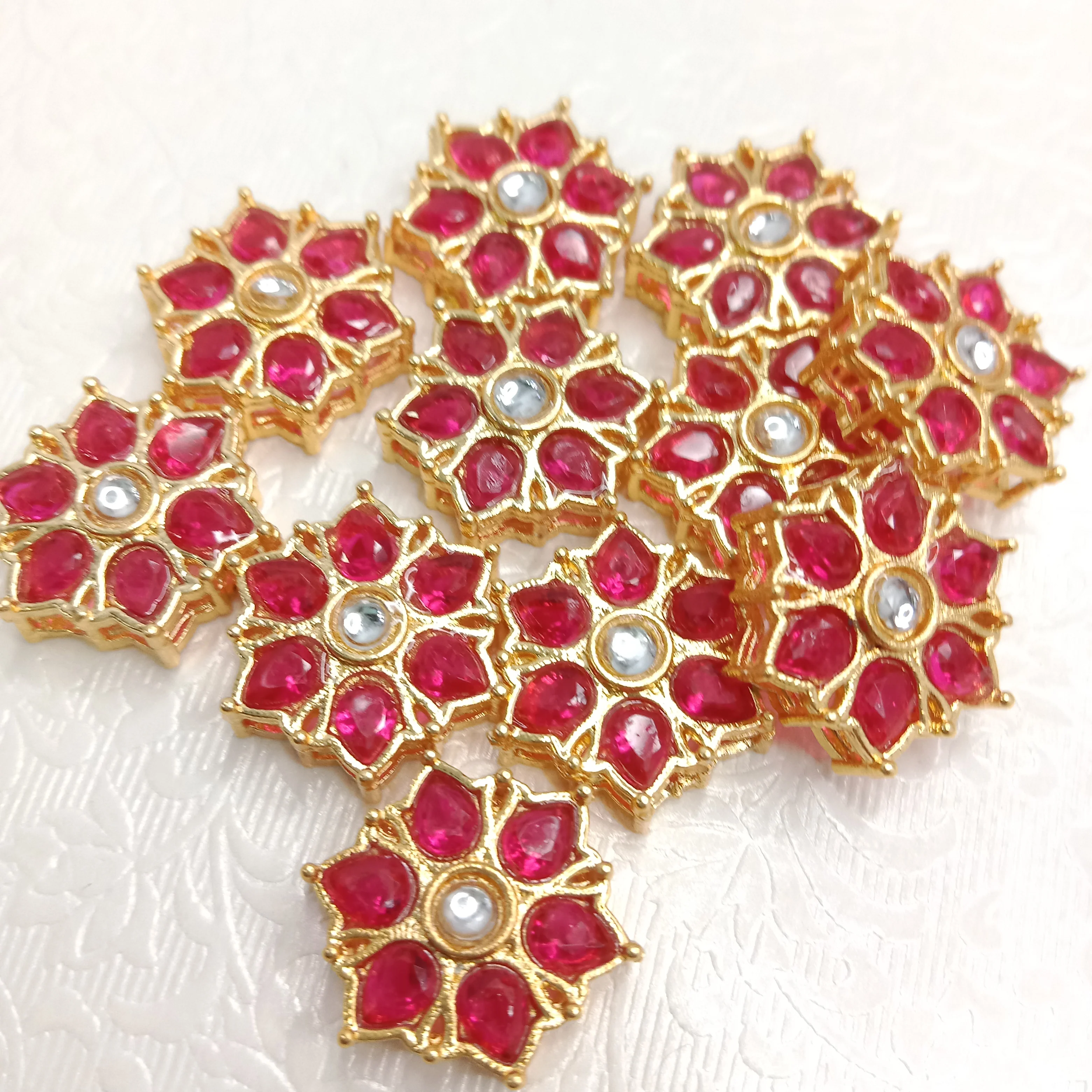 Rakhi kundan connectors (20 pcs)