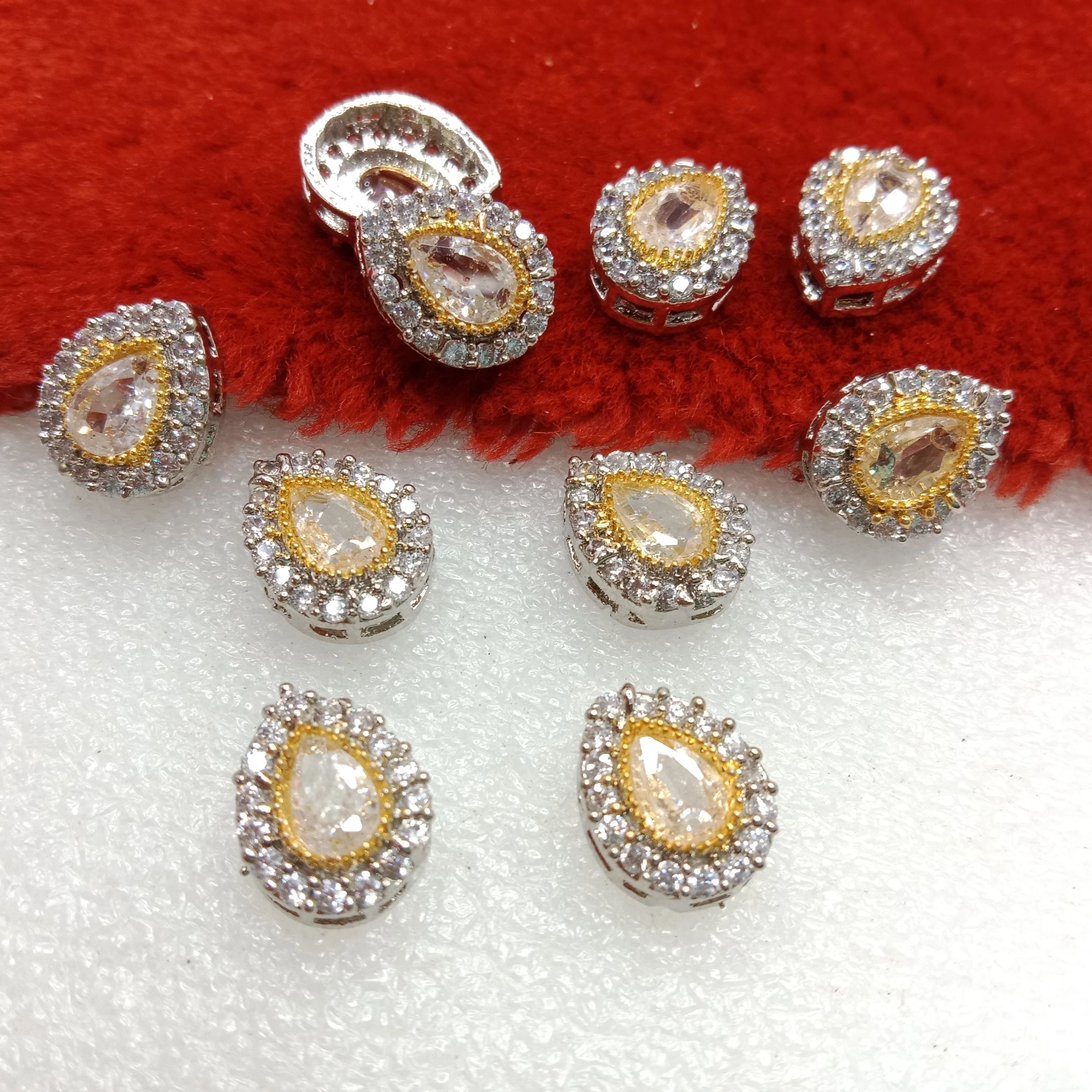 White drop shape (10pcs) high quality AD connectors (14mm)(2cm)