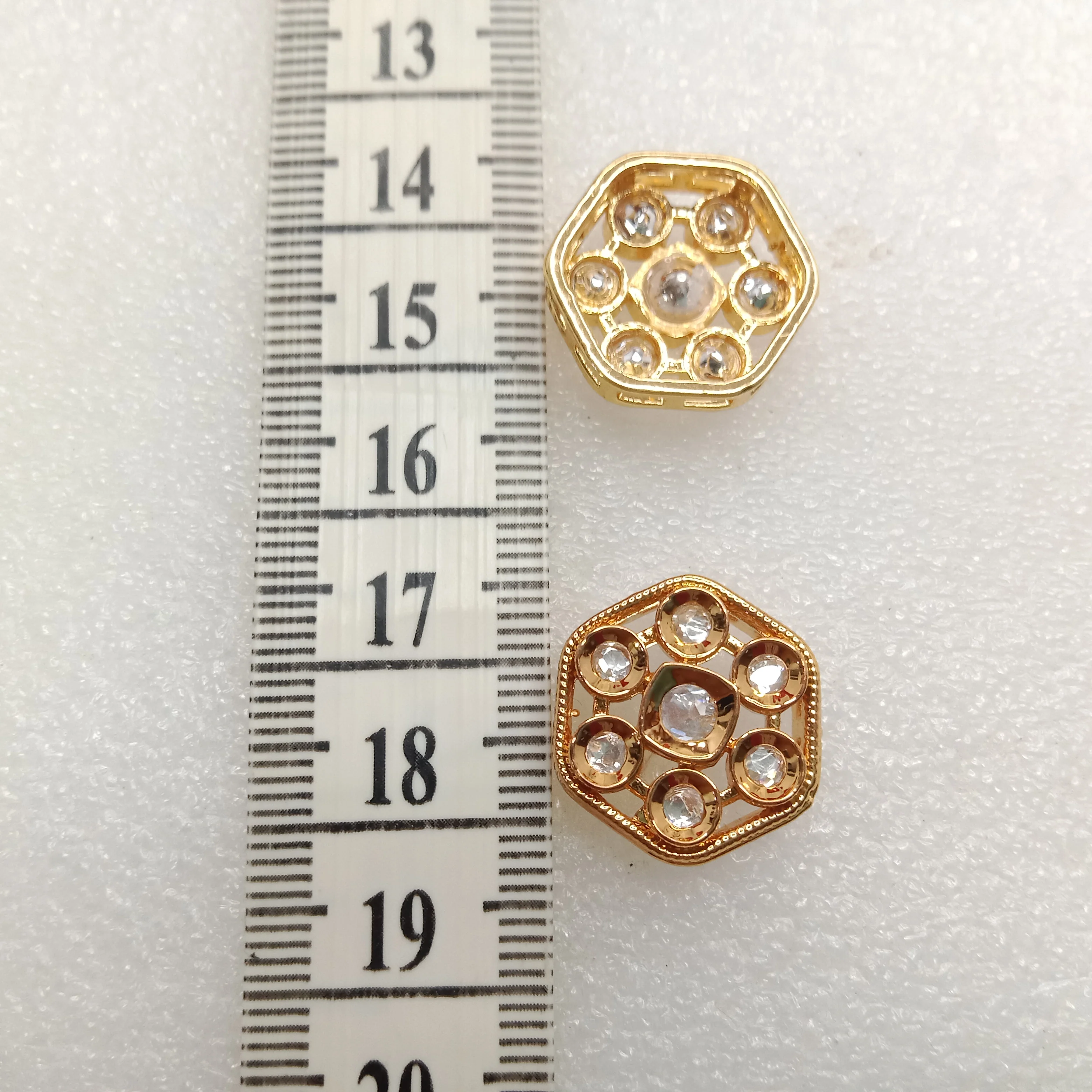 White(6pcs) high quality kundan connectors 18mm(2cm)