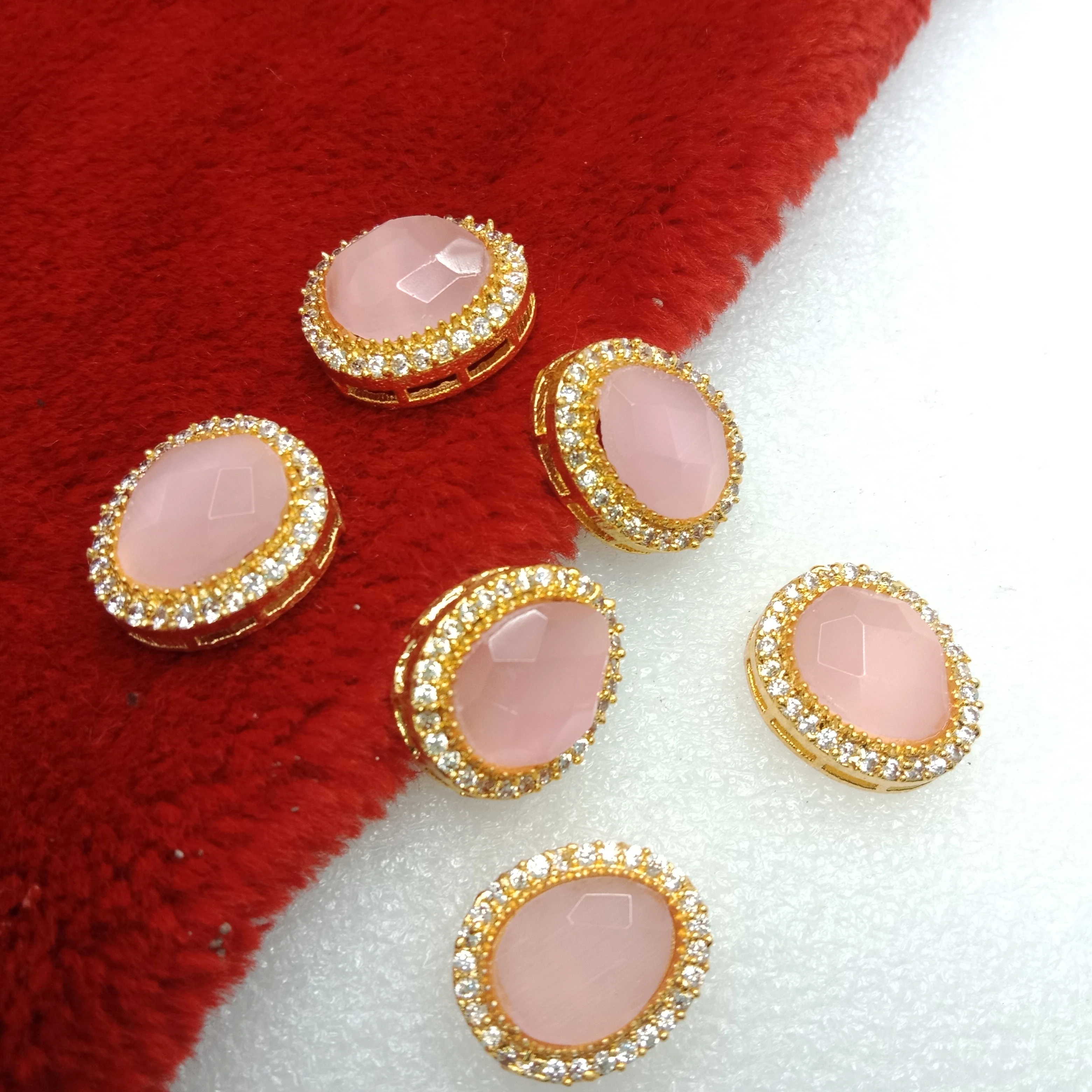 Light pink (6pcs) high quality AD connectors 19 mm(2cm )