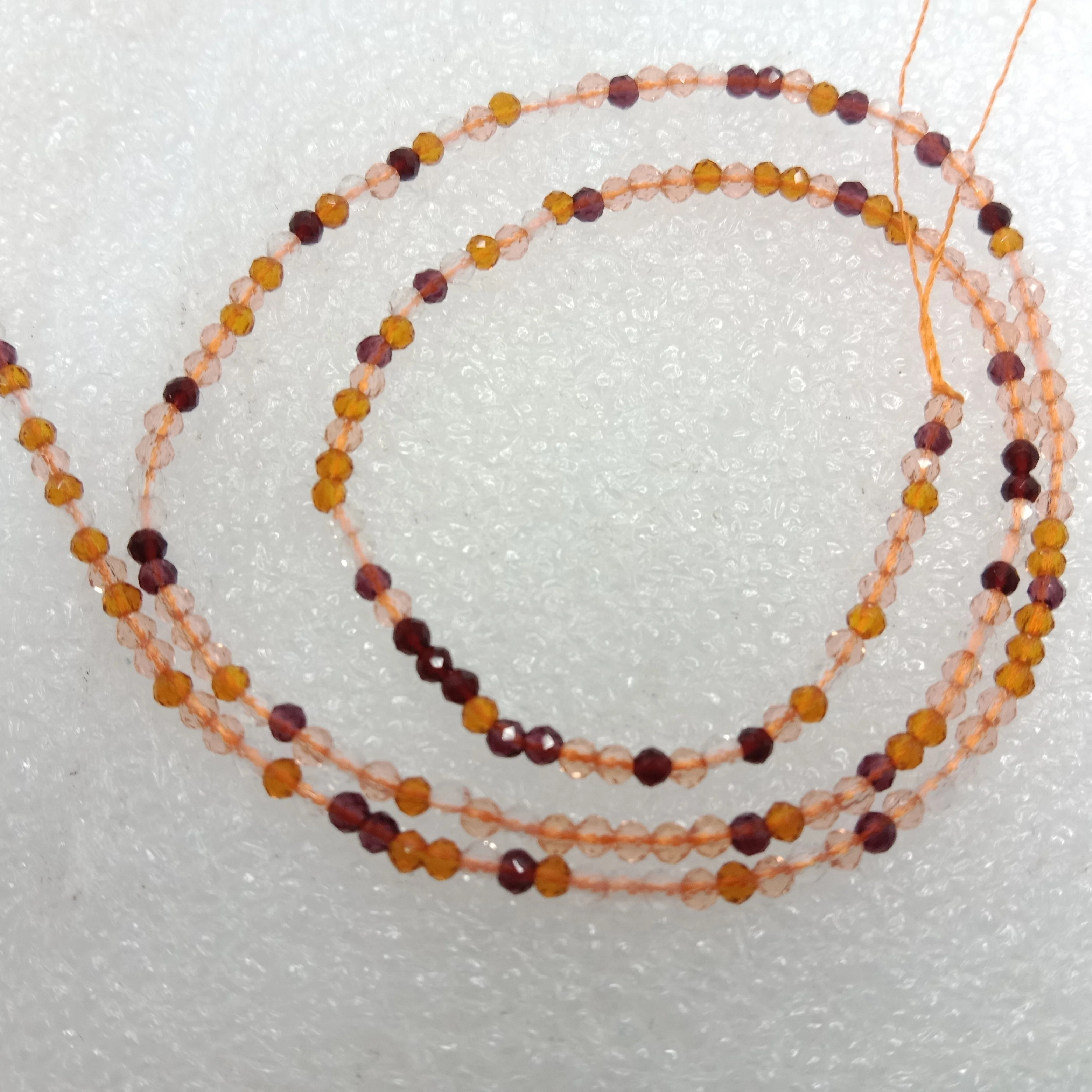 high quality brown shade hydro beads 2mm 1 string