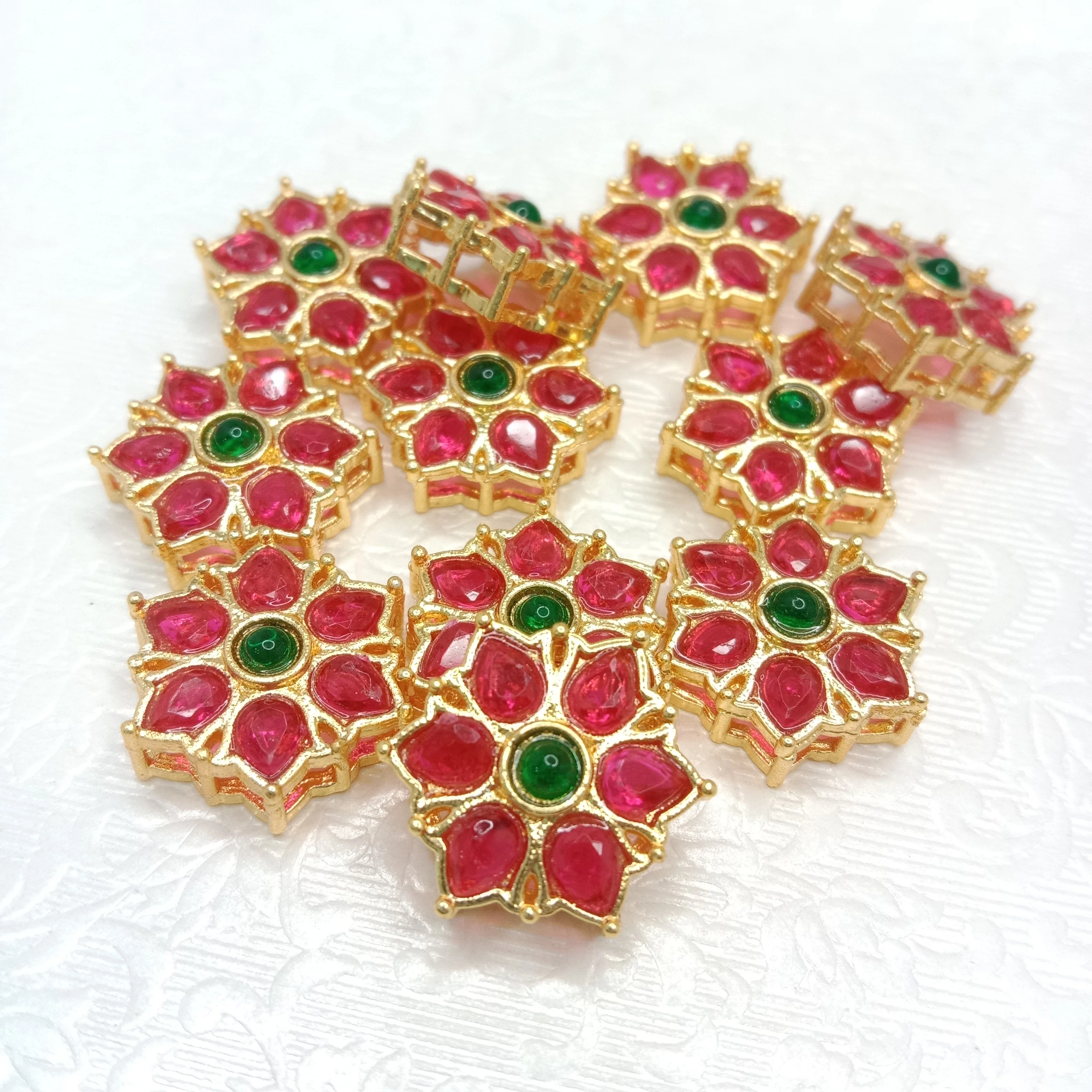 Rakhi kundan connectors (20 pcs)