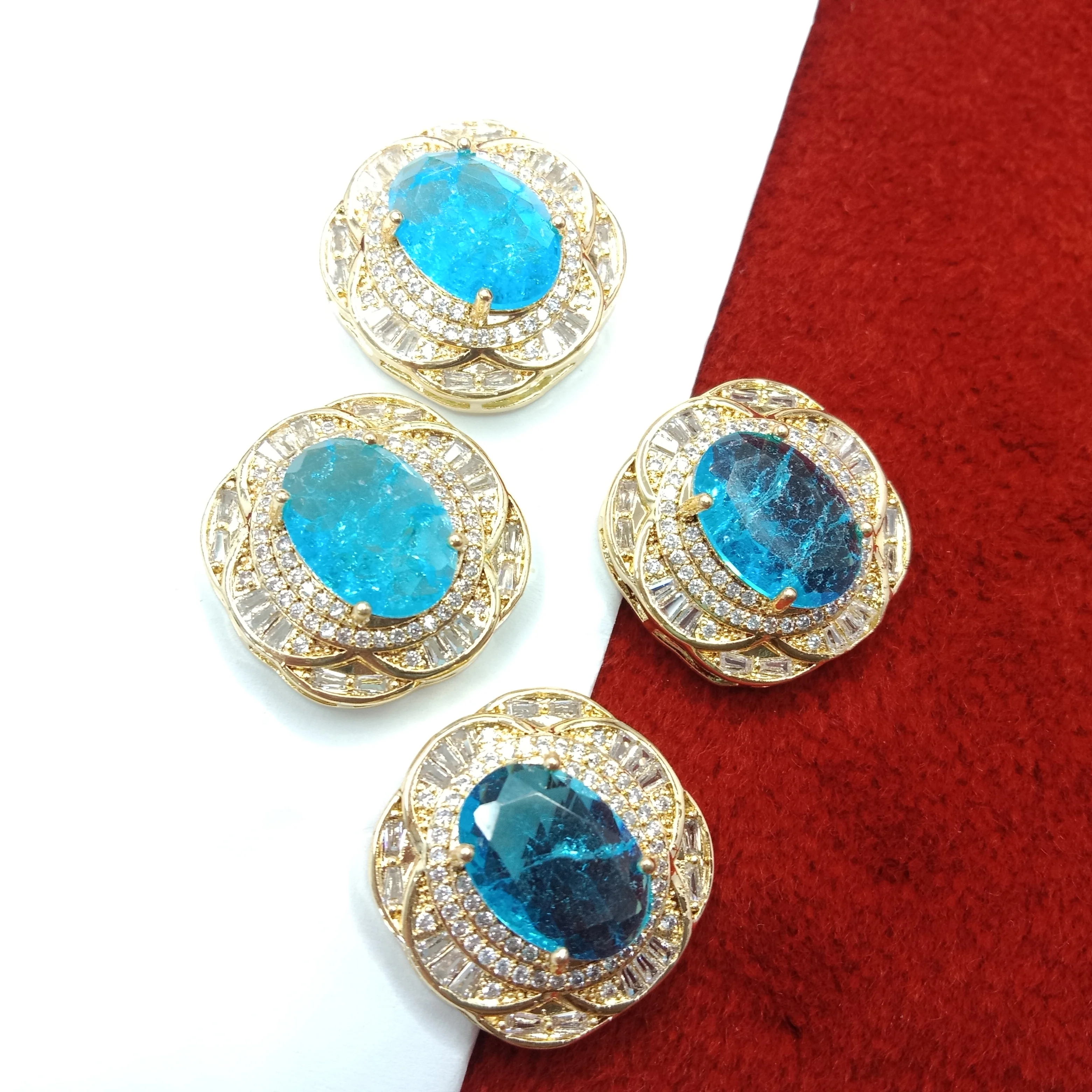 High quality sea blue colour AD connectors 22mm(2cm)(2pcs)