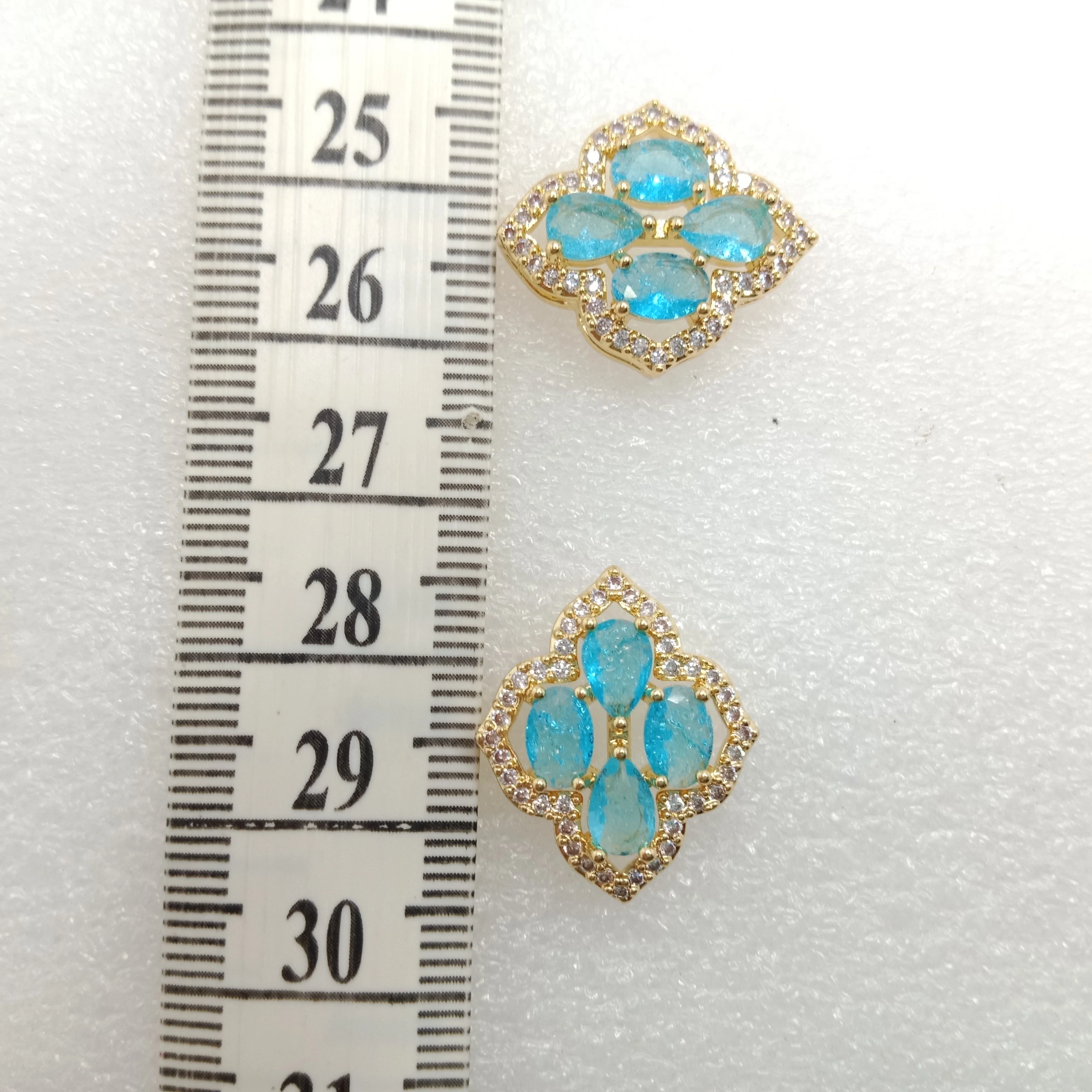 Sea blue (6pcs) high quality AD connectors 23mm(2cm )