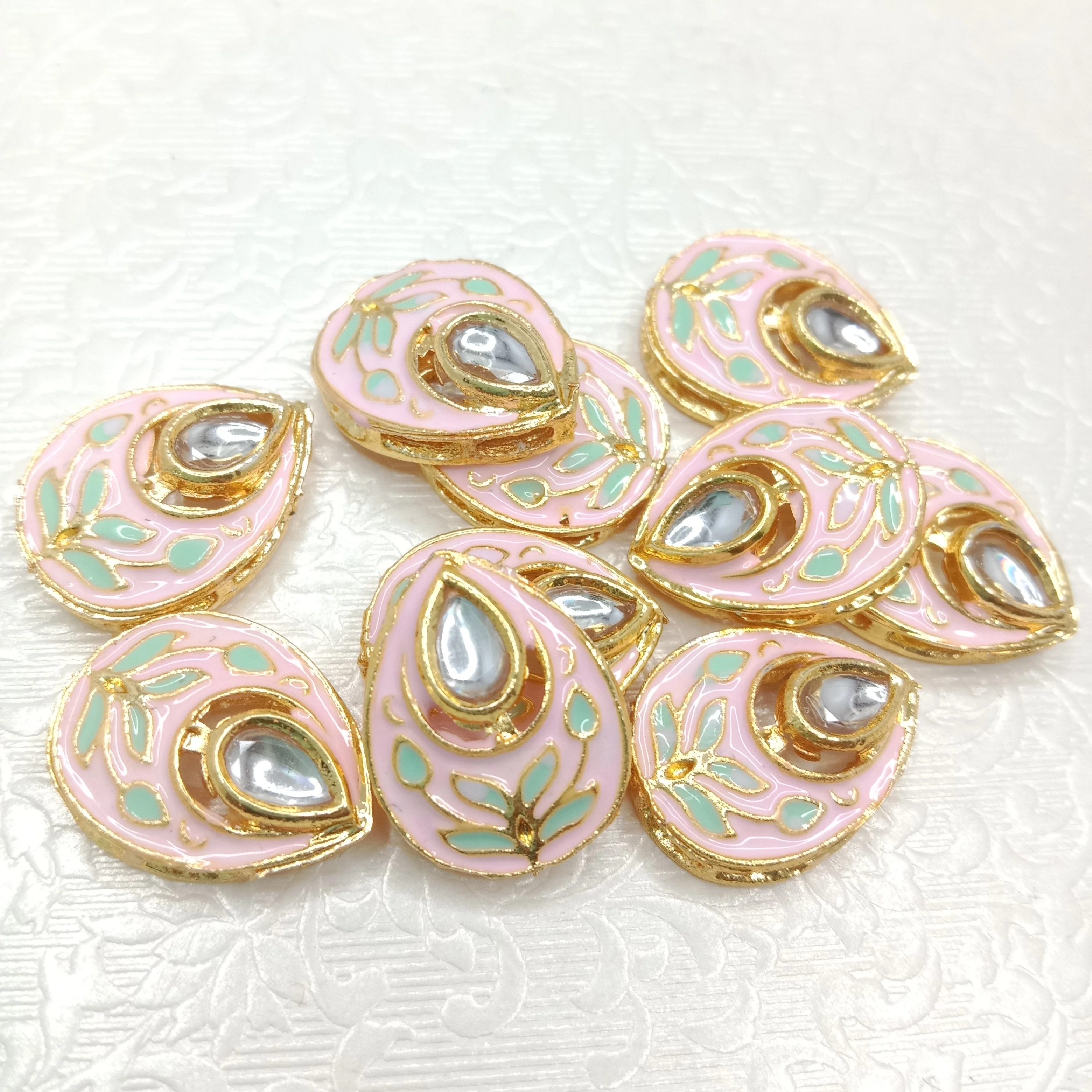 Rakhi kundan connectors (20pcs)