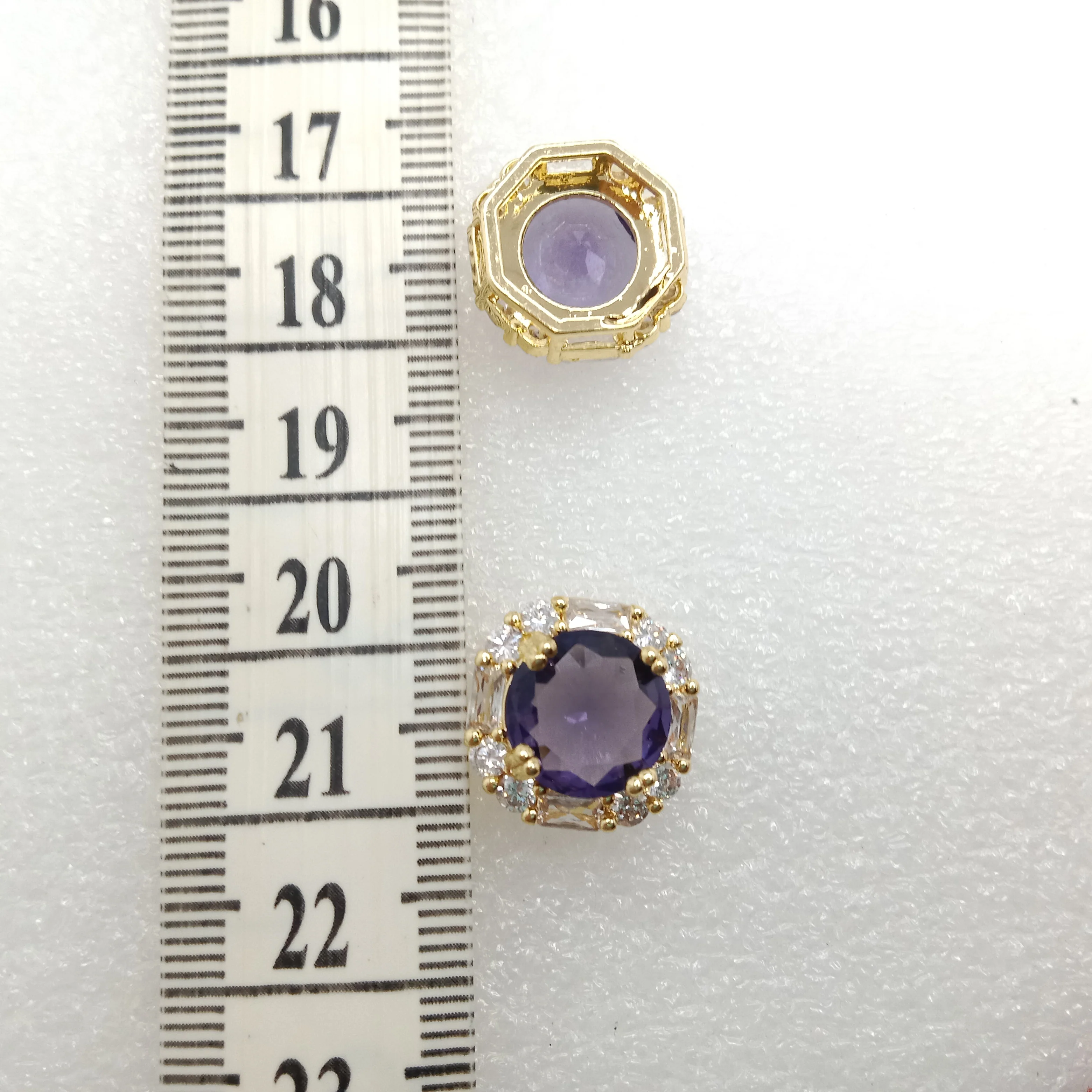 Amethyst (6pcs) high quality AD connectors 15mm(1cm )