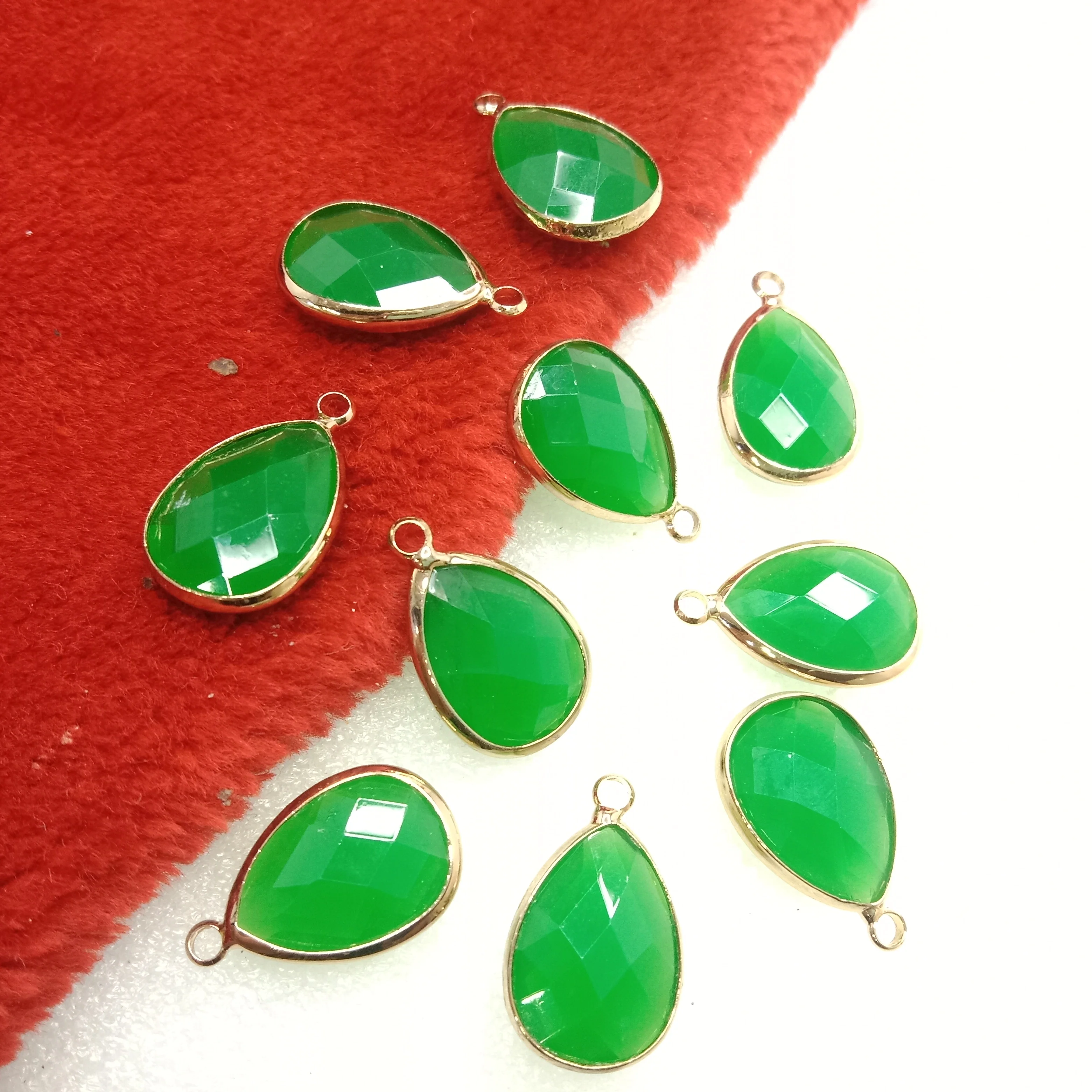 Dark green (10pcs) high quality fancy jewellery connectors 22mm(2cm )