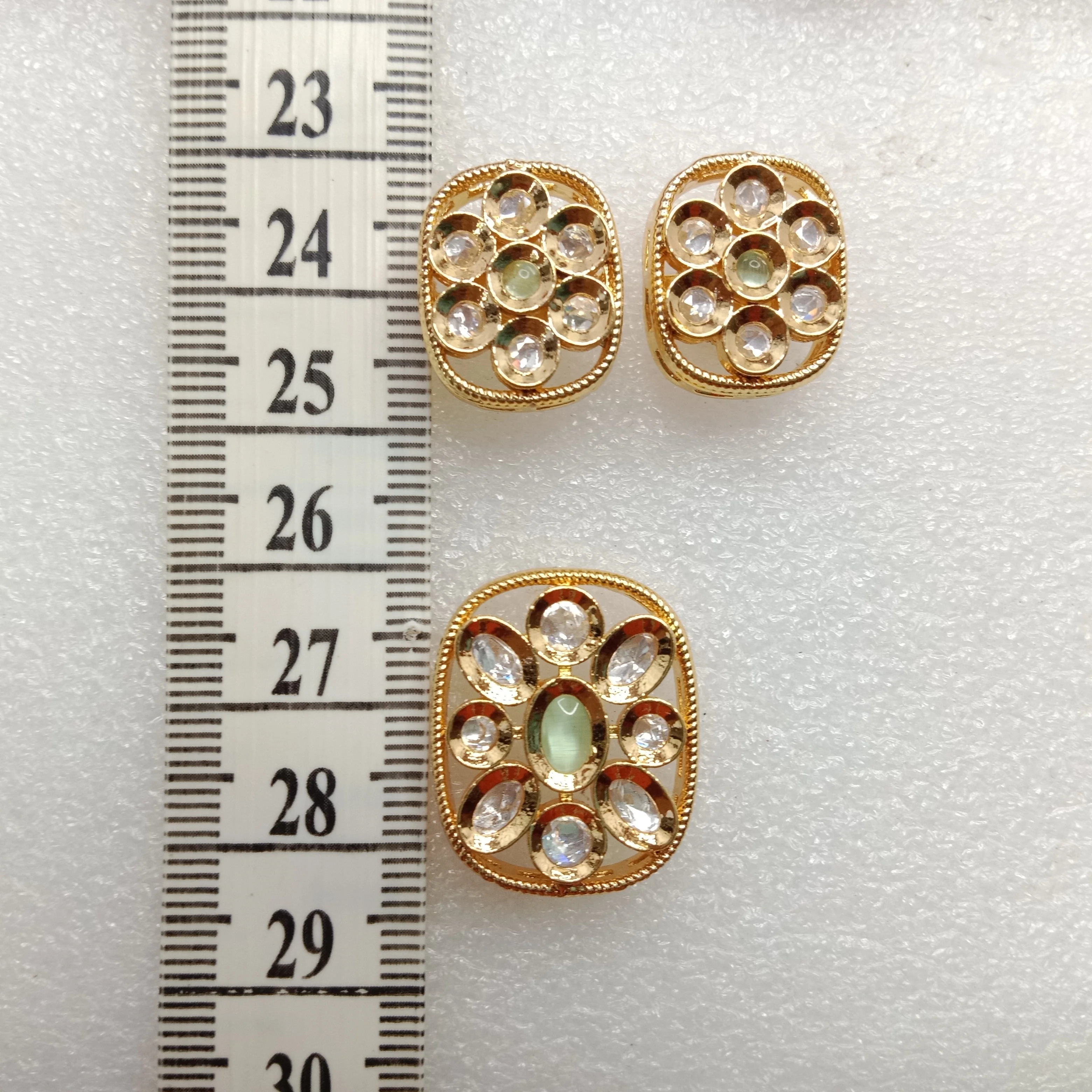 Mint (1set) high quality kundan pendant set  26mm(2cm)