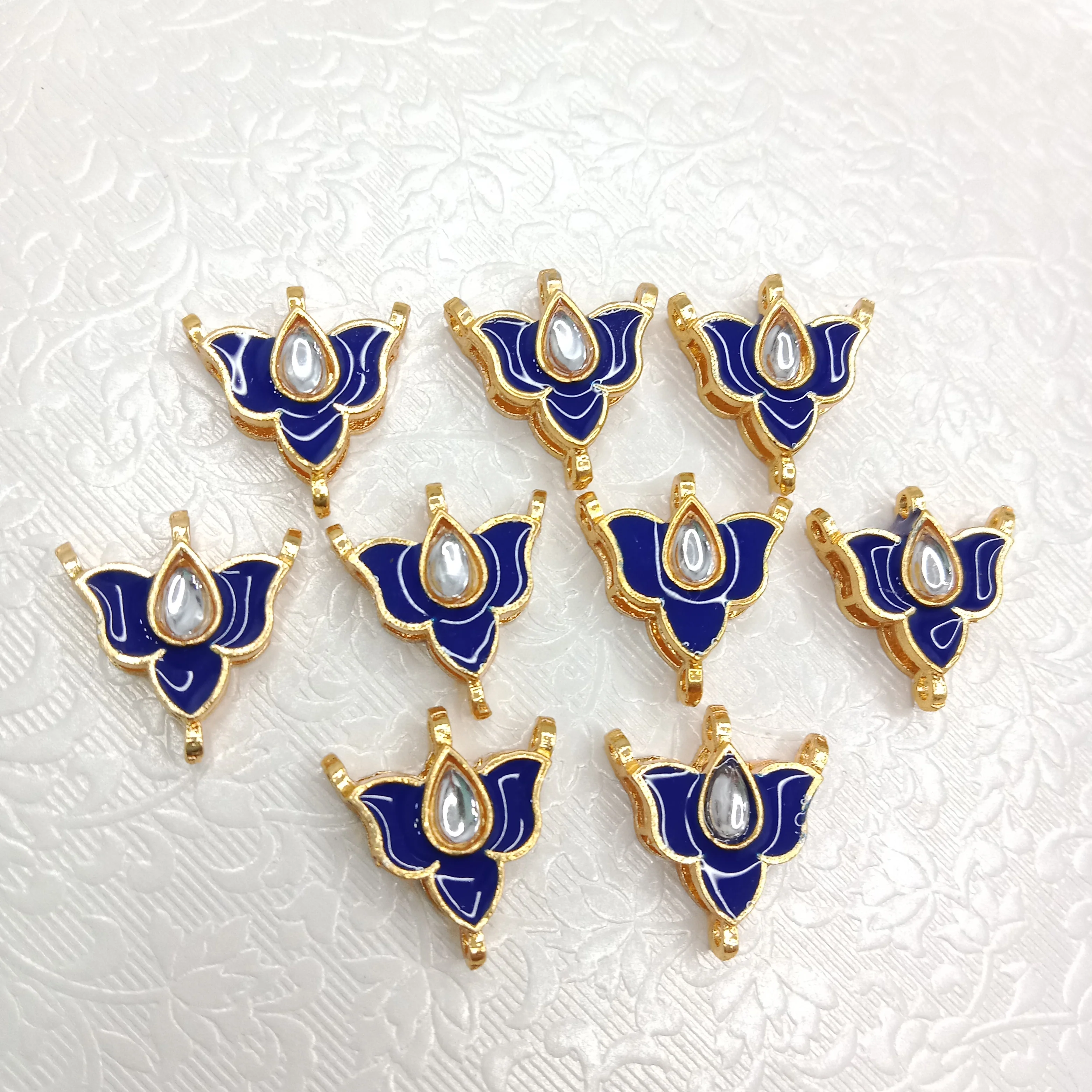 Rakhi kundan connectors (20pcs)