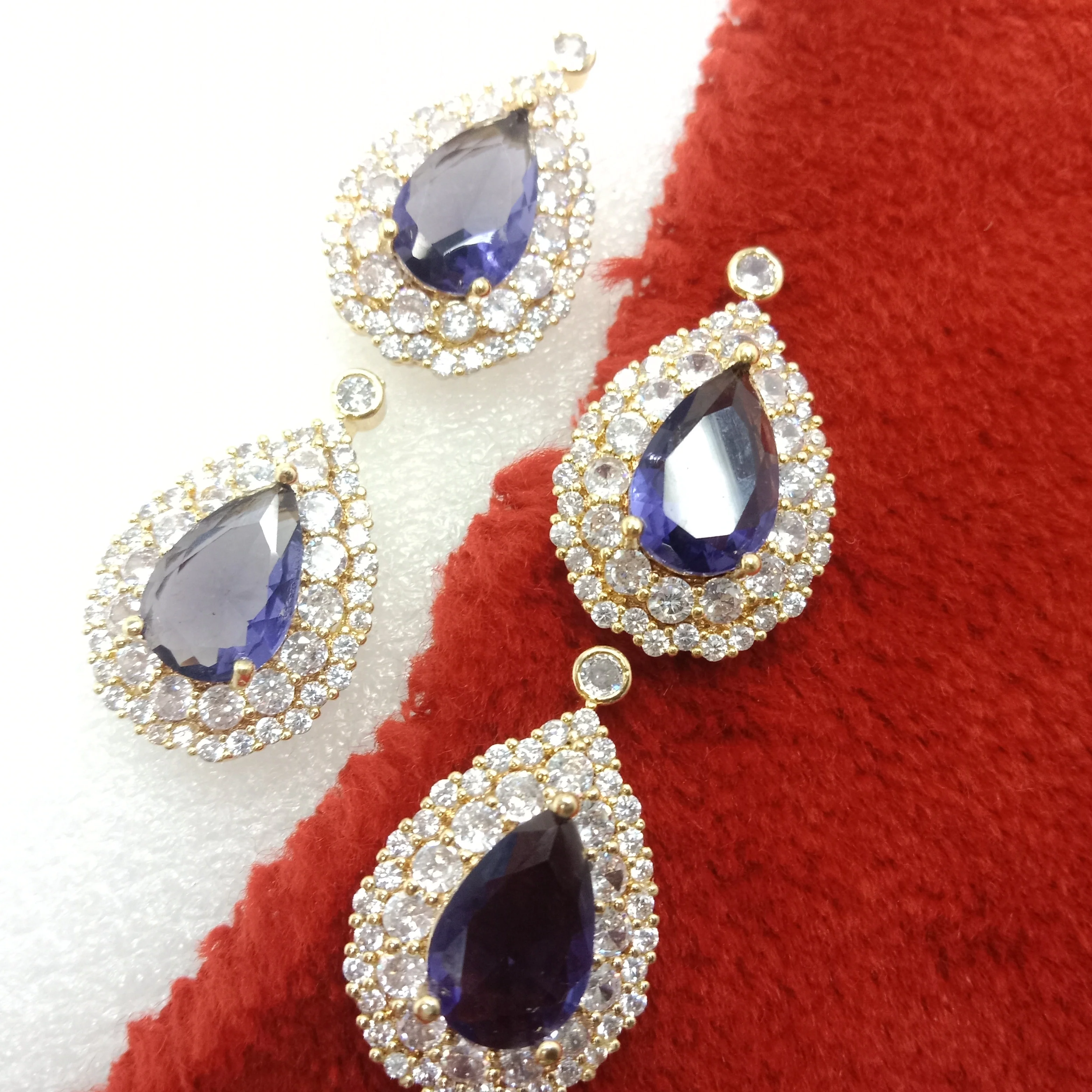 Amethyst (6pcs) high quality AD connectors 26mm(2cm )