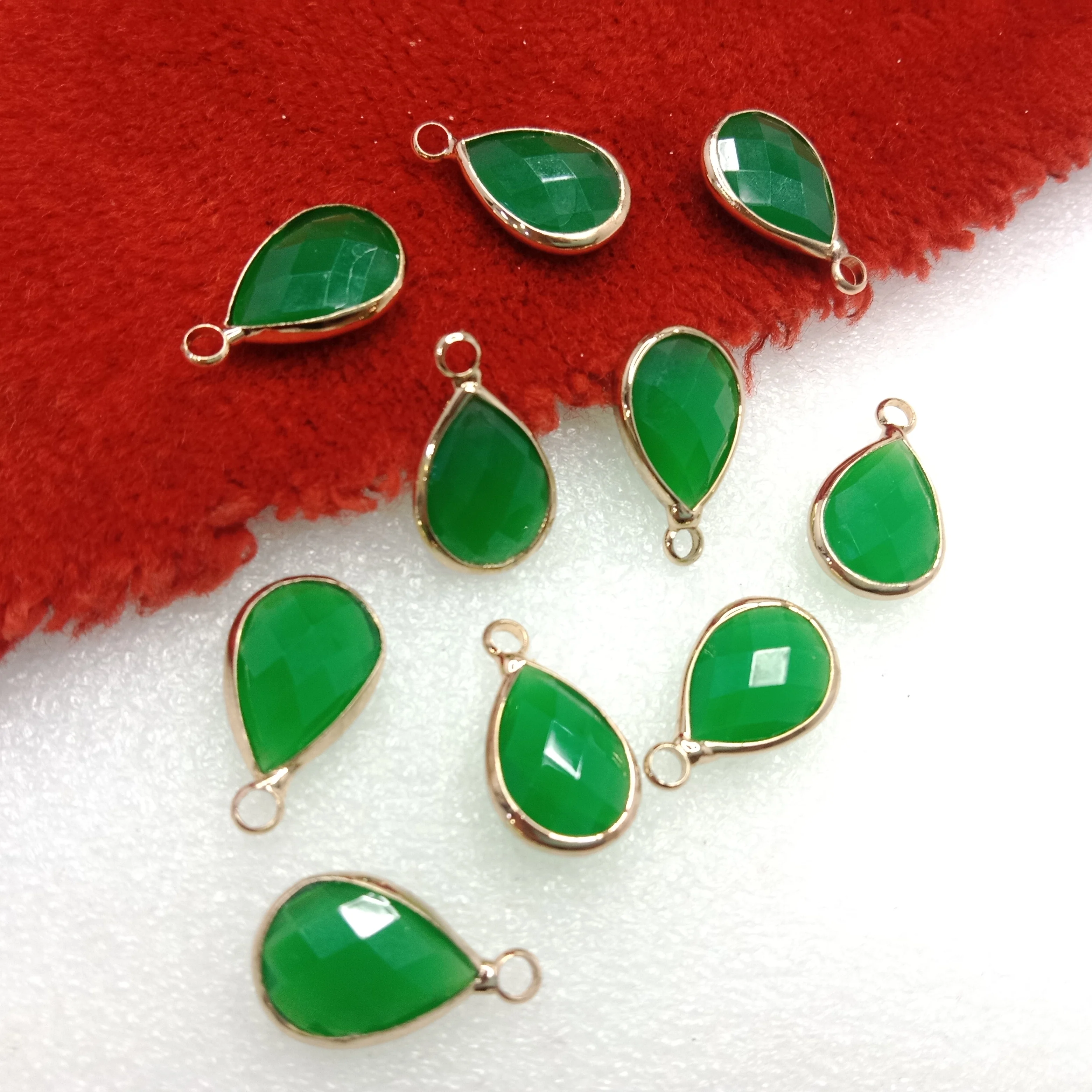 Dark green (10pcs) high quality fancy jewellery connectors 19mm(2cm )
