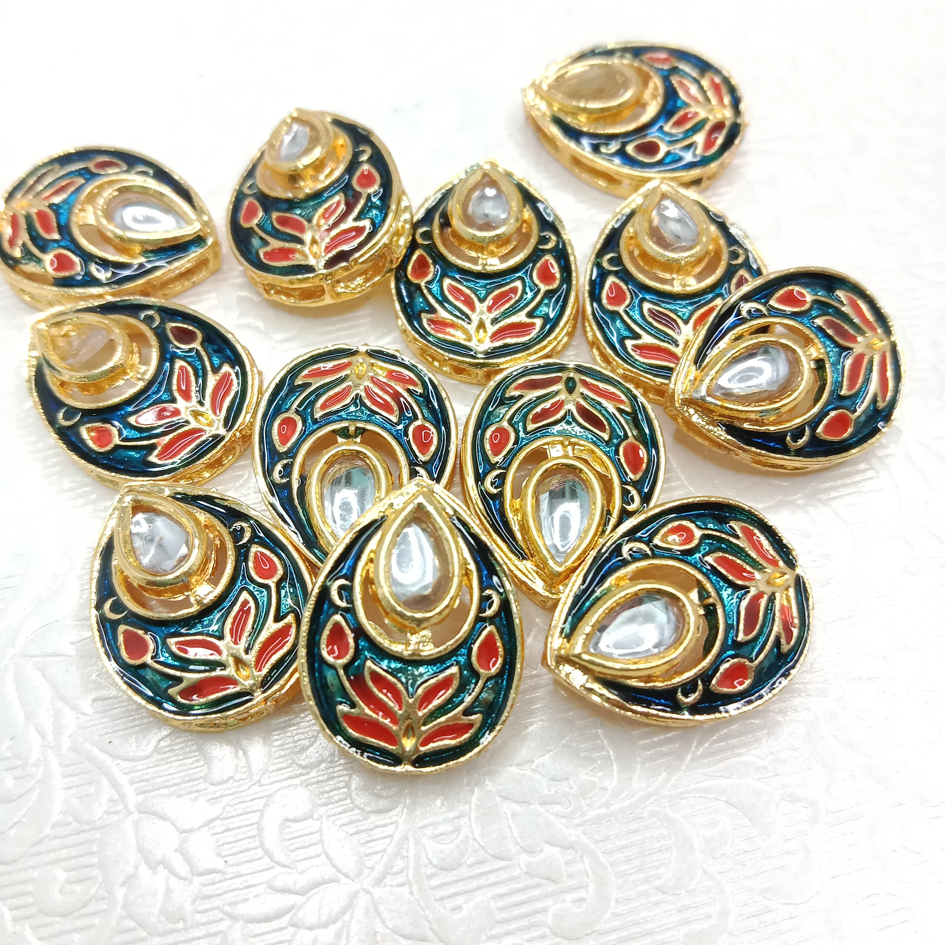 Rakhi kundan connectors (20pcs)