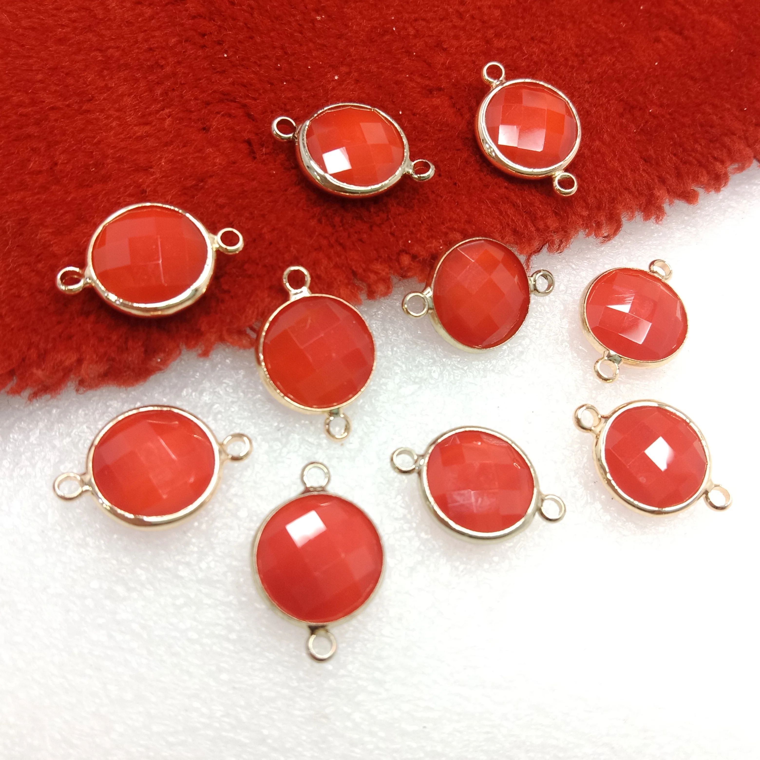 Red (10pcs) high quality fancy jewellery connectors 18mm(2cm )