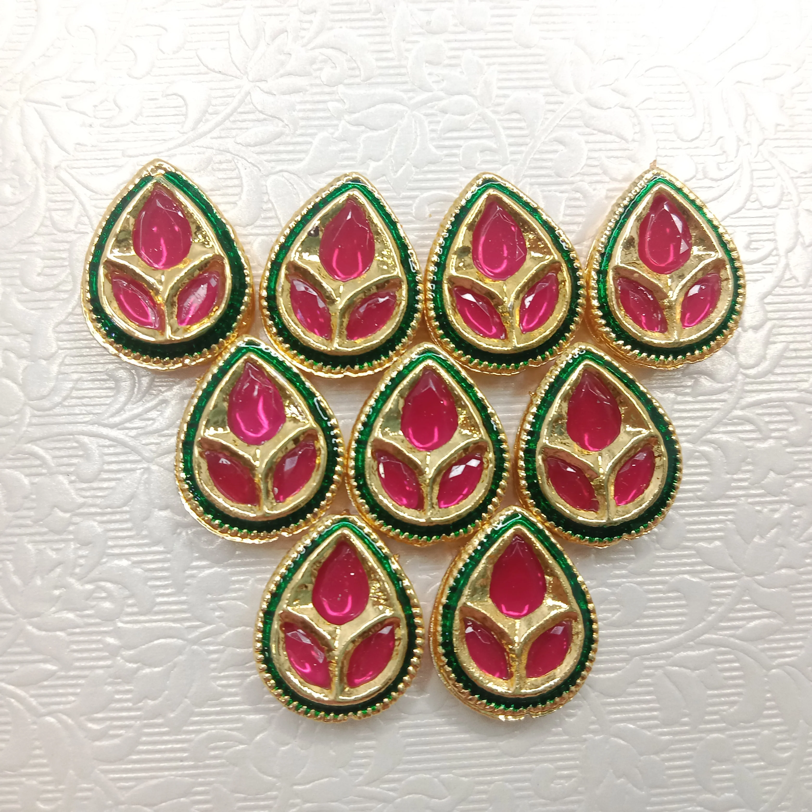 Meenakari kundan connectors  20pcs