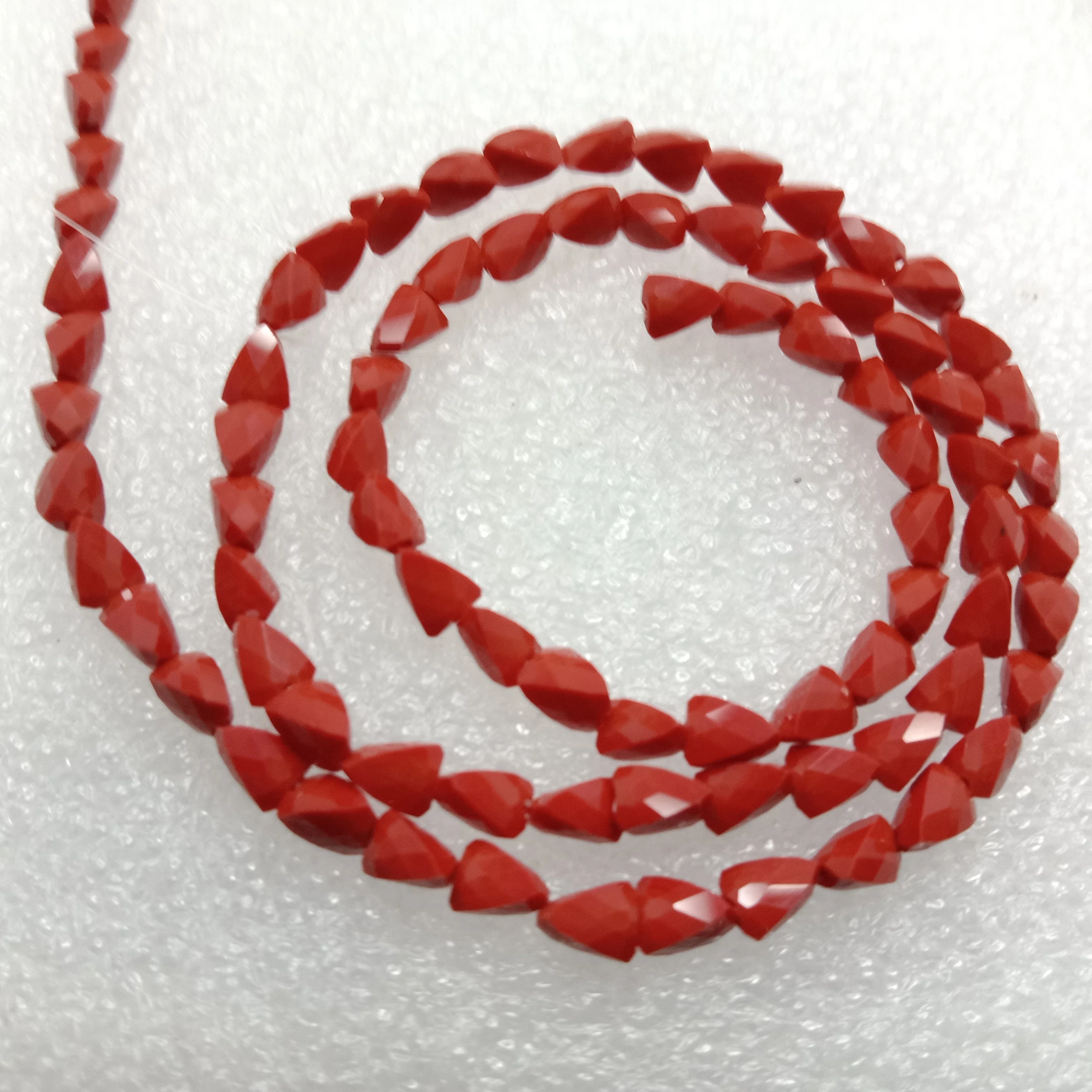 high quality red xcut crystal beads 6mm 1 string