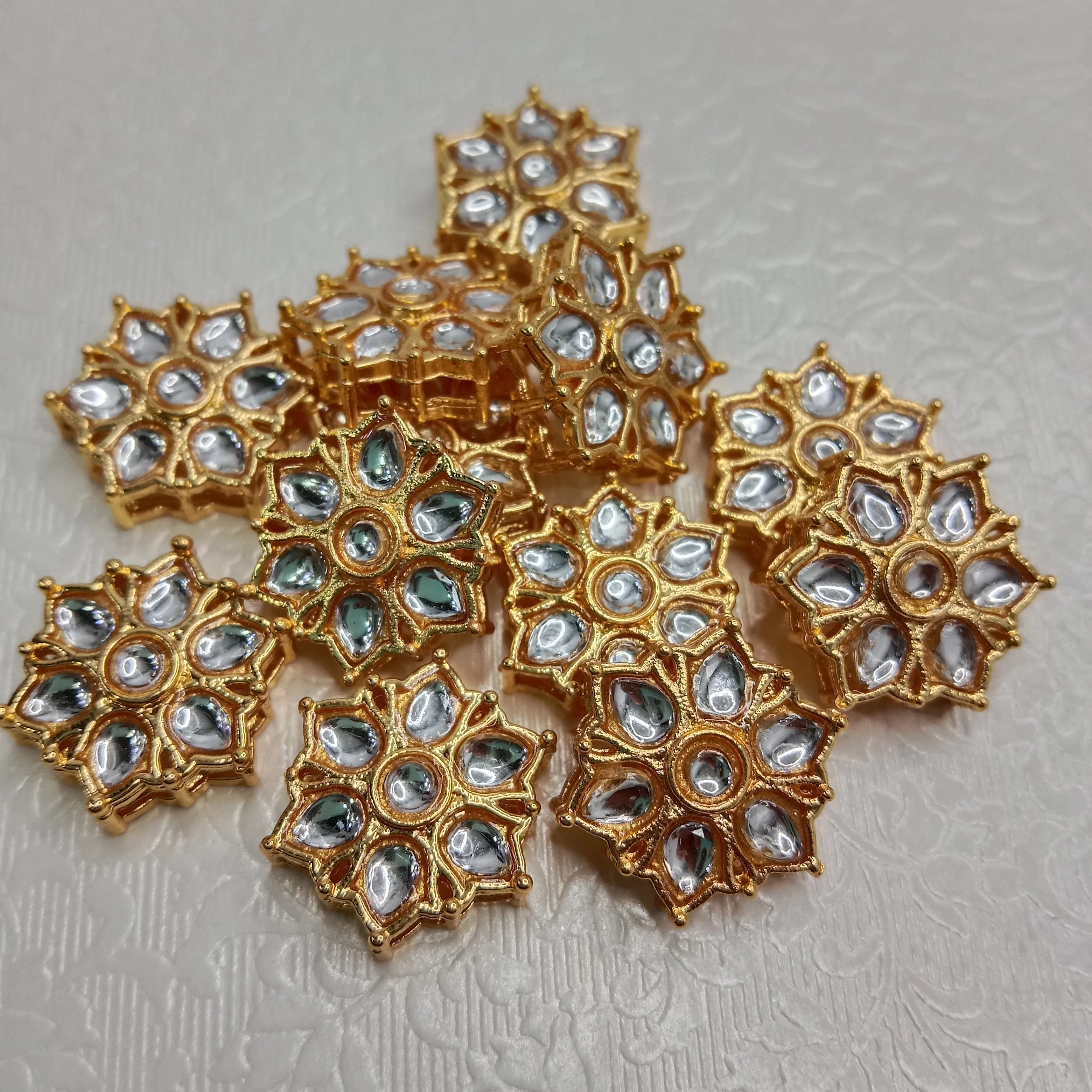 Rakhi kundan connectors (20 pcs)