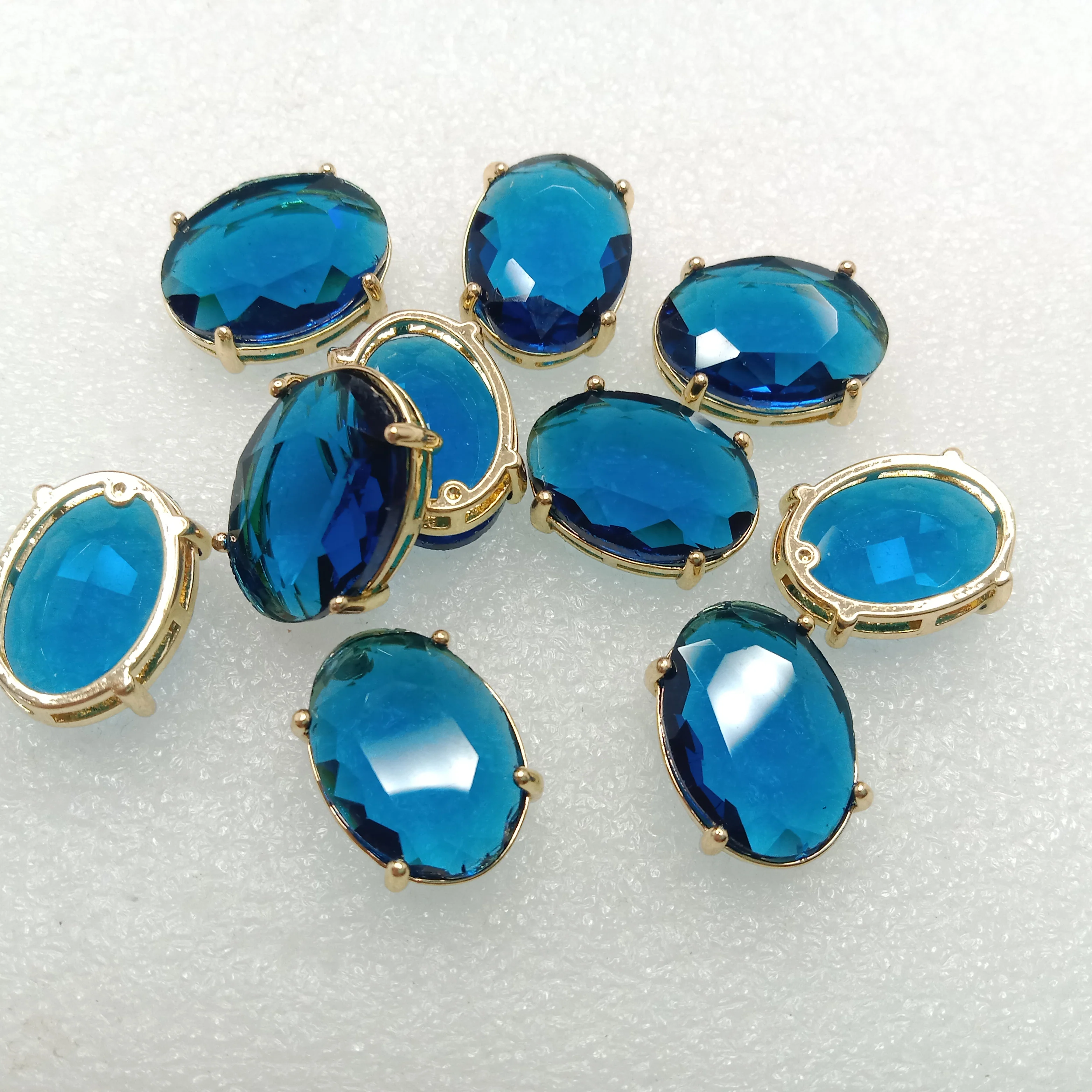 Light blue stone High quality(10pcs)jewellery  connectors roundshape 22mm (2cm)