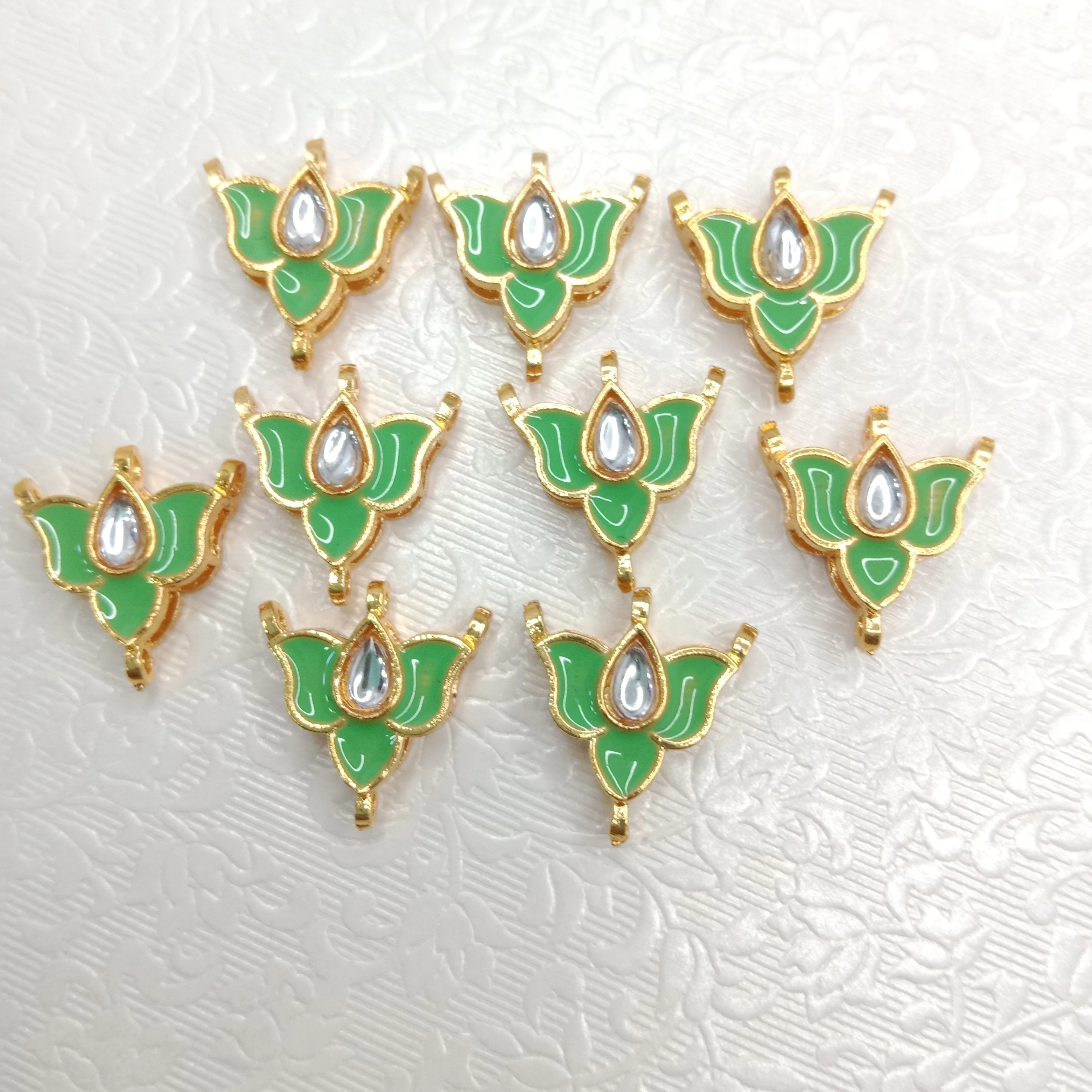 Rakhi kundan connectors (20pcs)