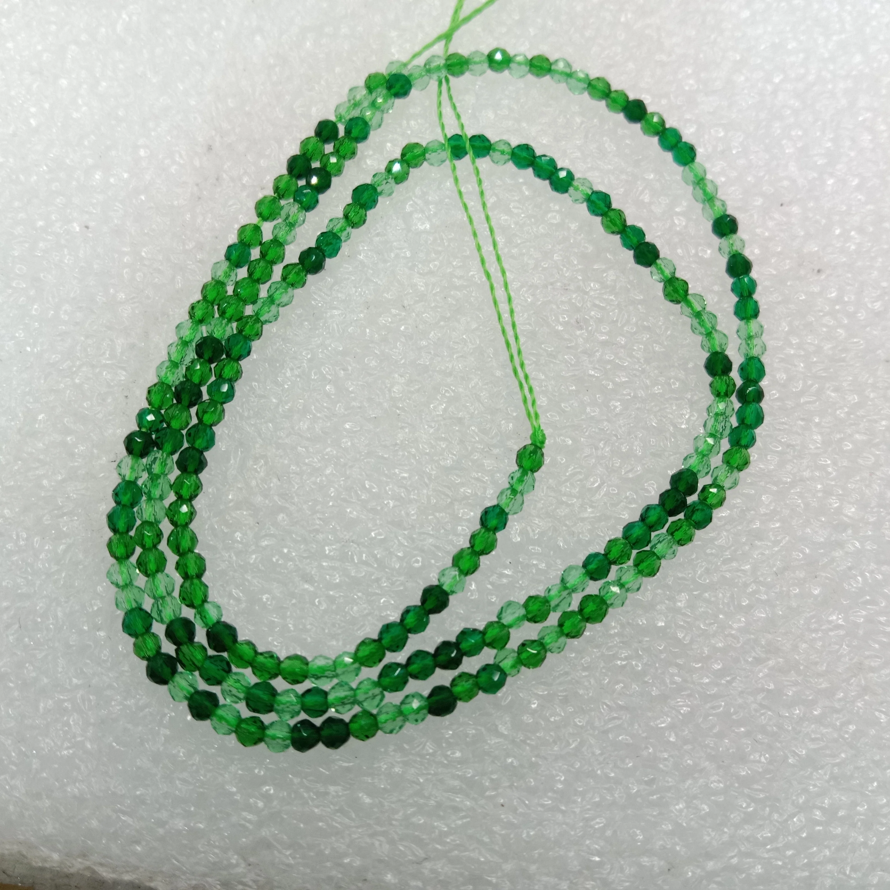 high quality green shade hydro beads 2mm 1 string