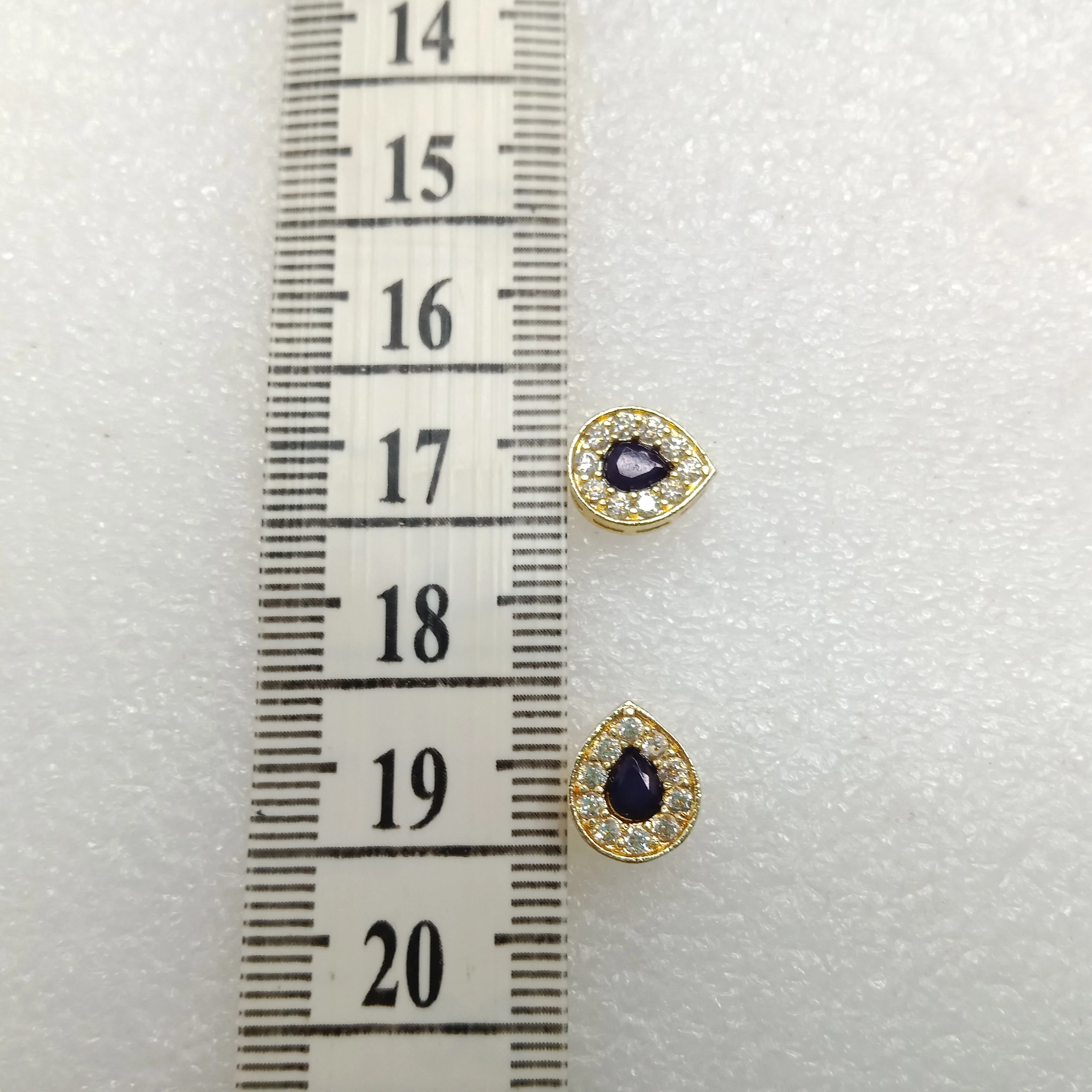 Purple drop shape (10pcs) high quality AD connectors (11mm)(2cm)