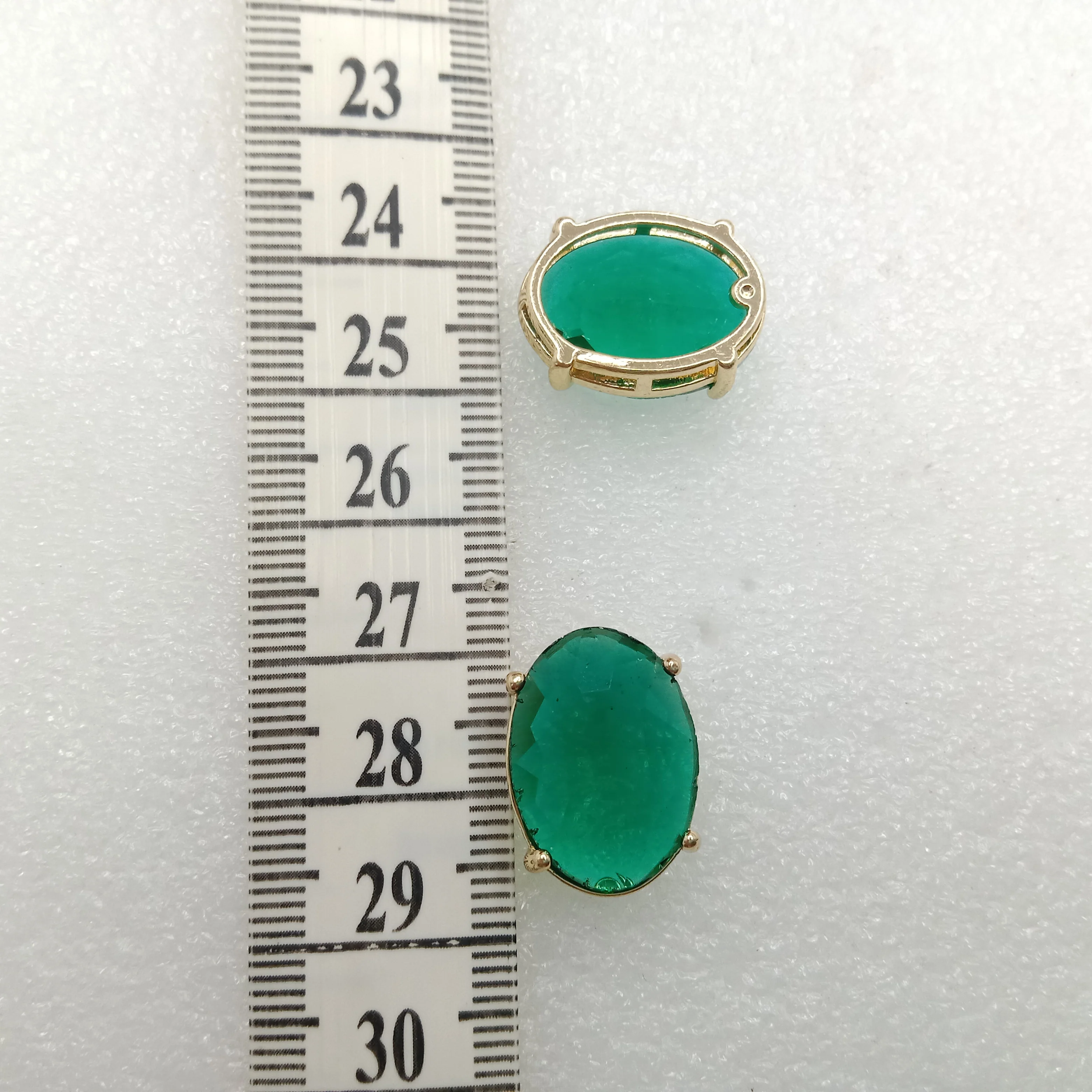 Dark Green stone High quality(10pcs)jewellery  connectors round shape 22mm (2cm)