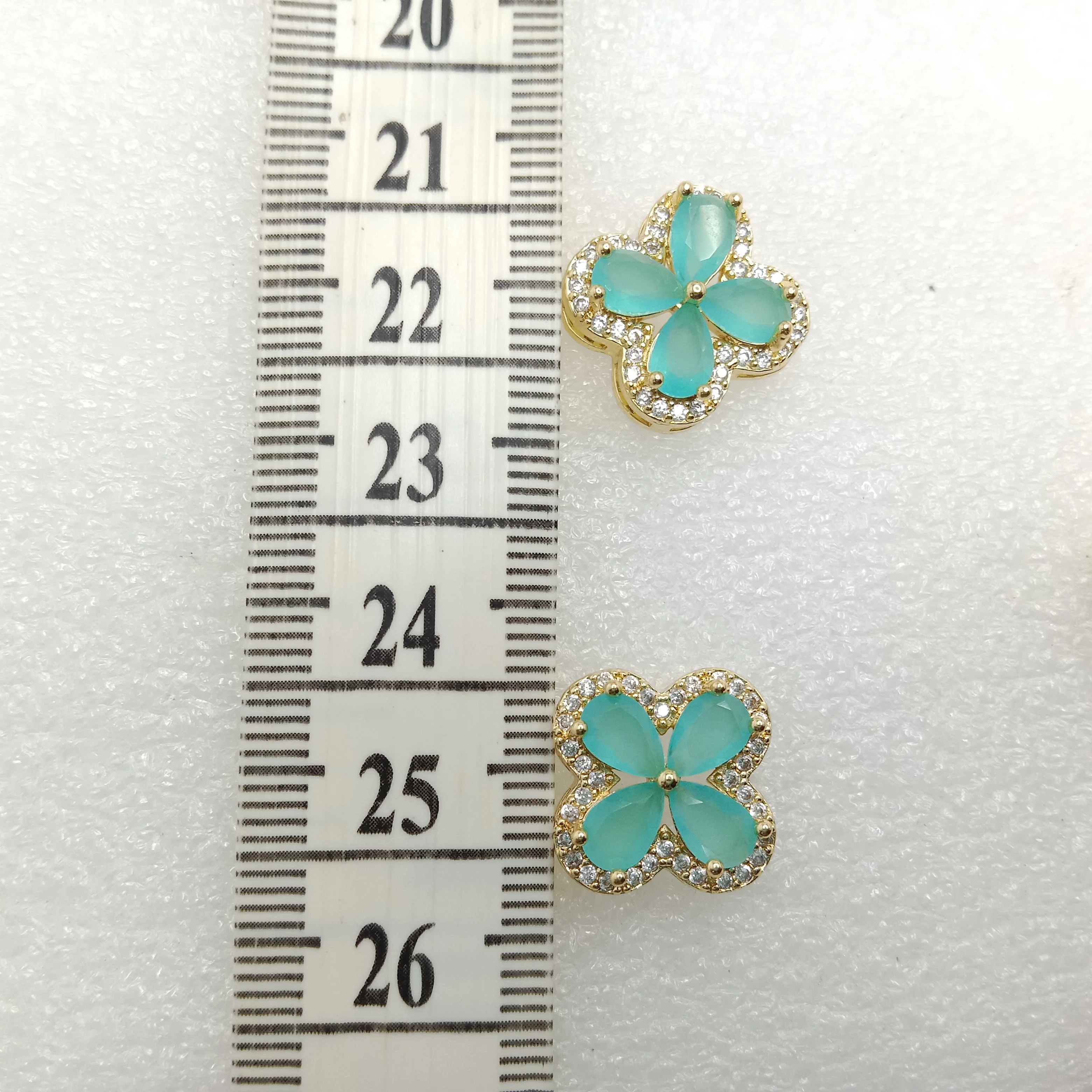 Sea green (6pcs) high quality AD connectors 15mm(1cm )