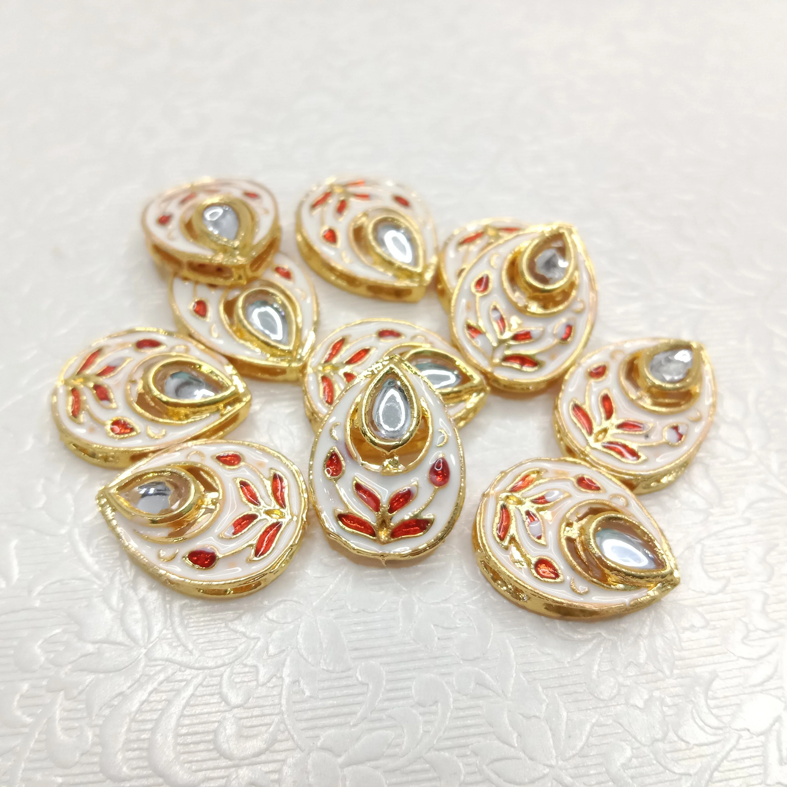 Rakhi kundan connectors (20pcs)