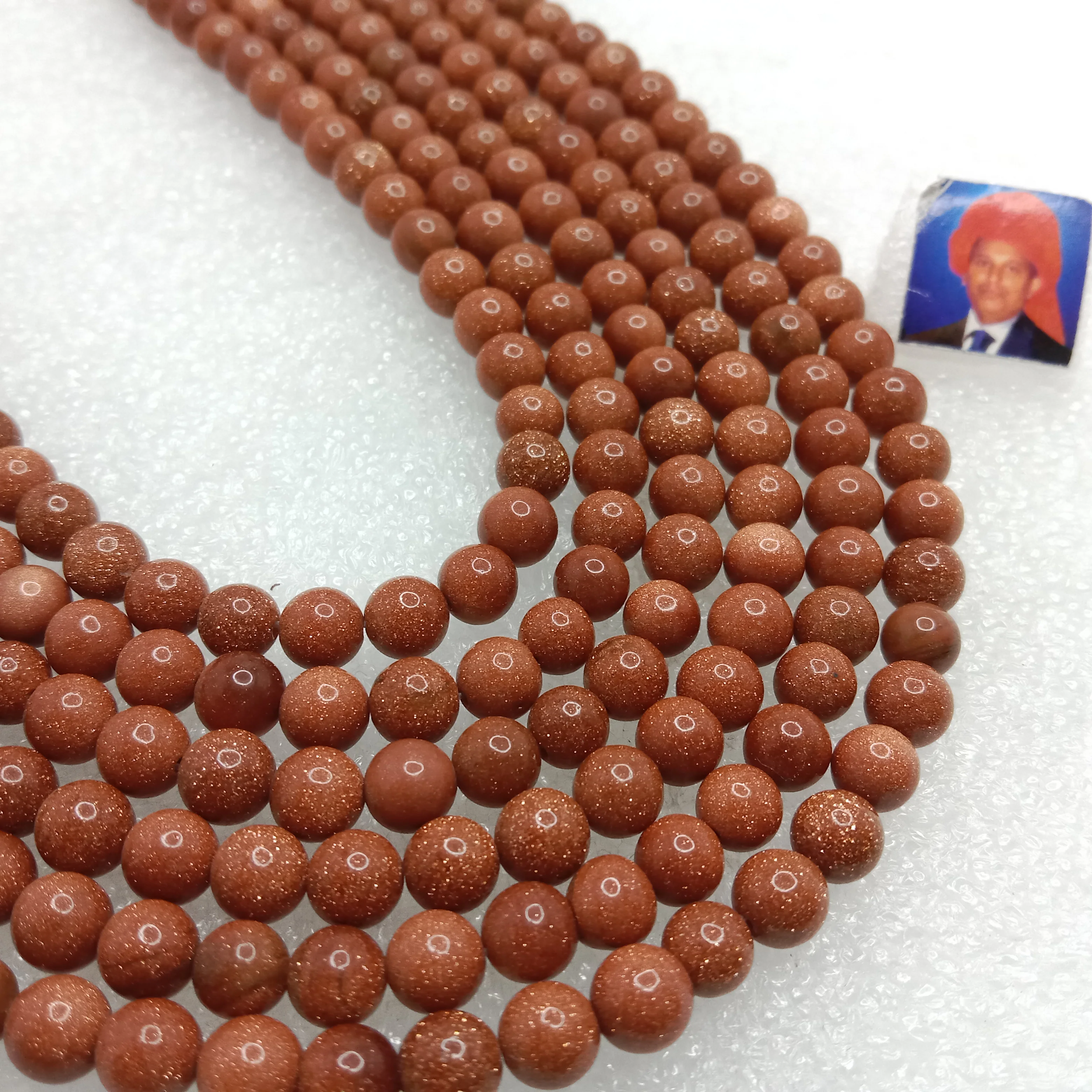 sang stone 6mm plan agate beads 1 string