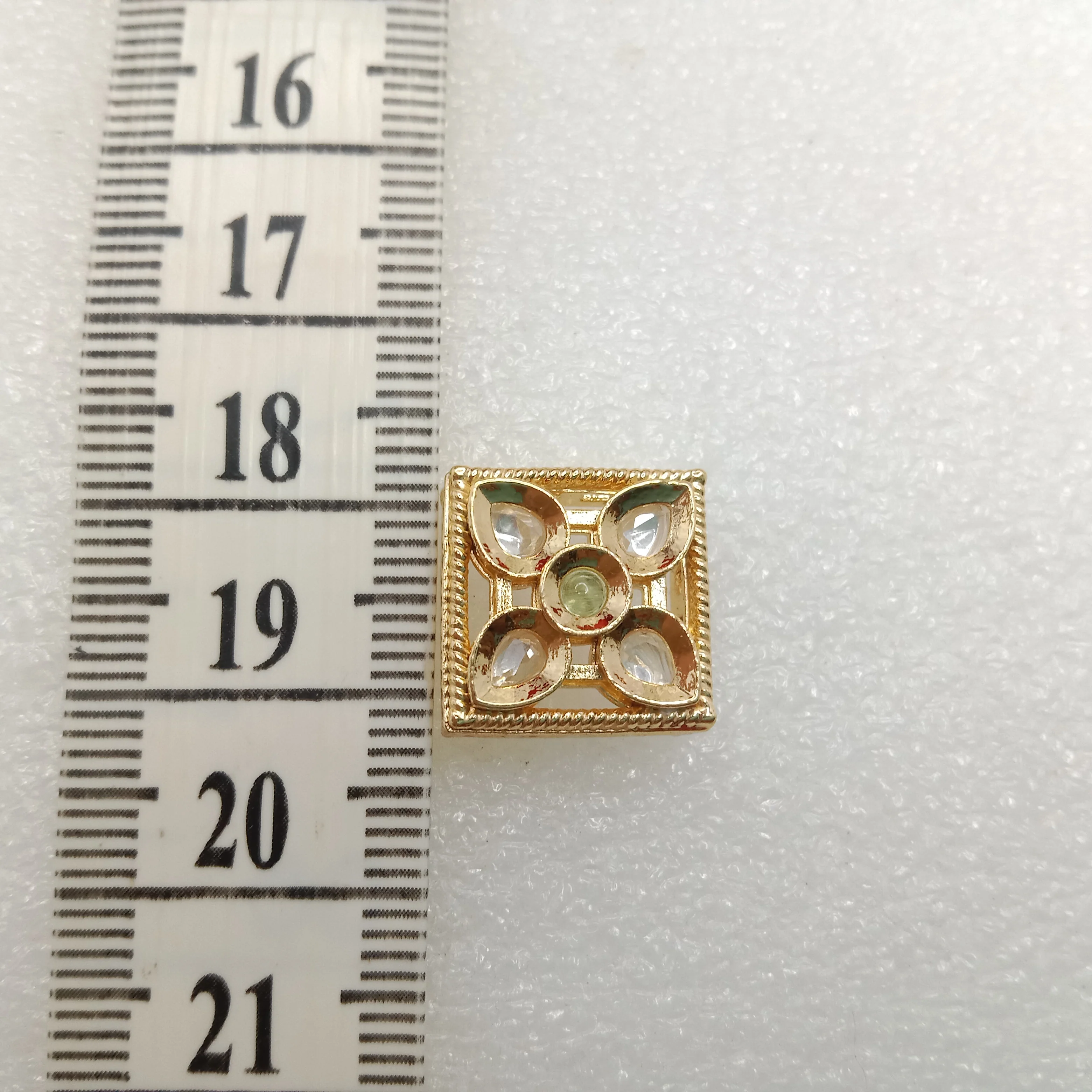 Mint (6pcs) high quality kundan connectors 14mm(2cm)