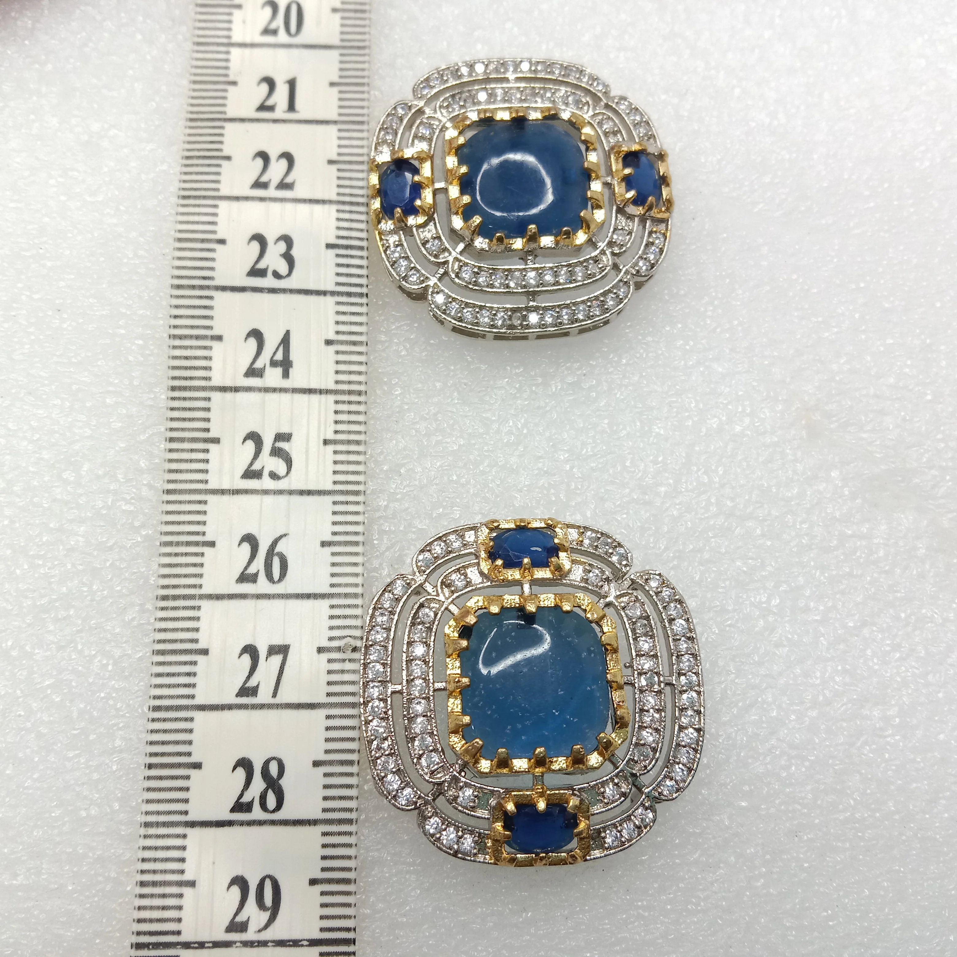 Dark blue (2pcs) high quality AD connectors 31mm(2cm )