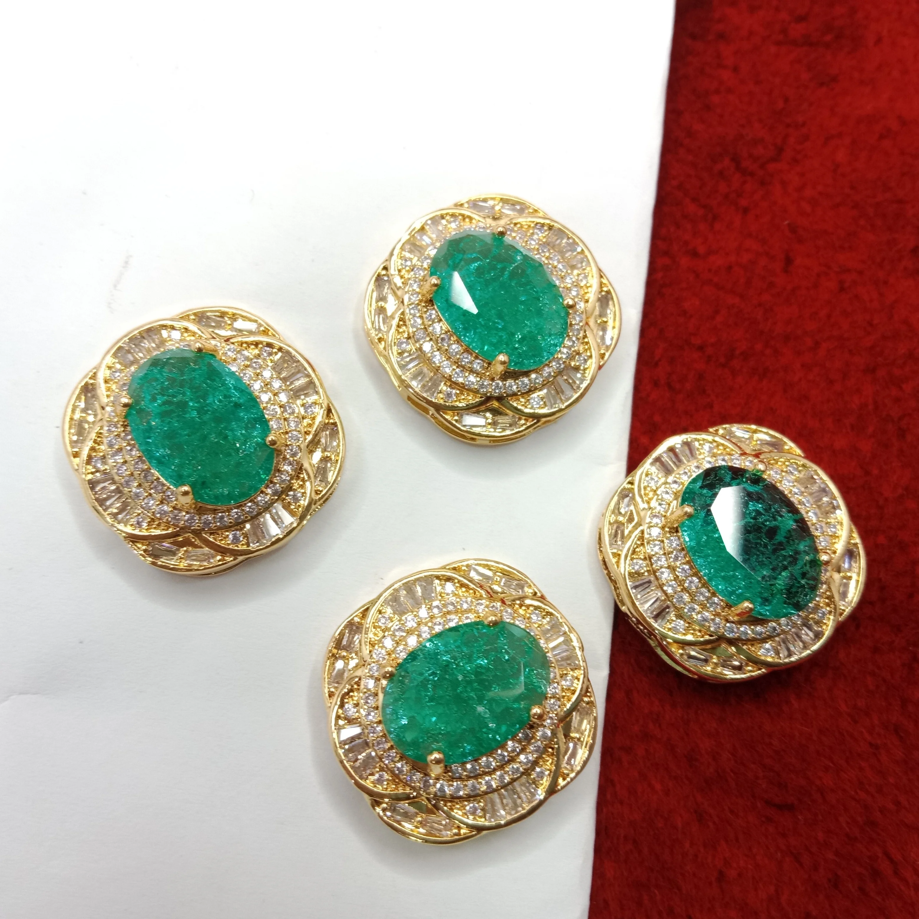 High quality sea green colour AD connectors 22mm (2cm) (2pcs)