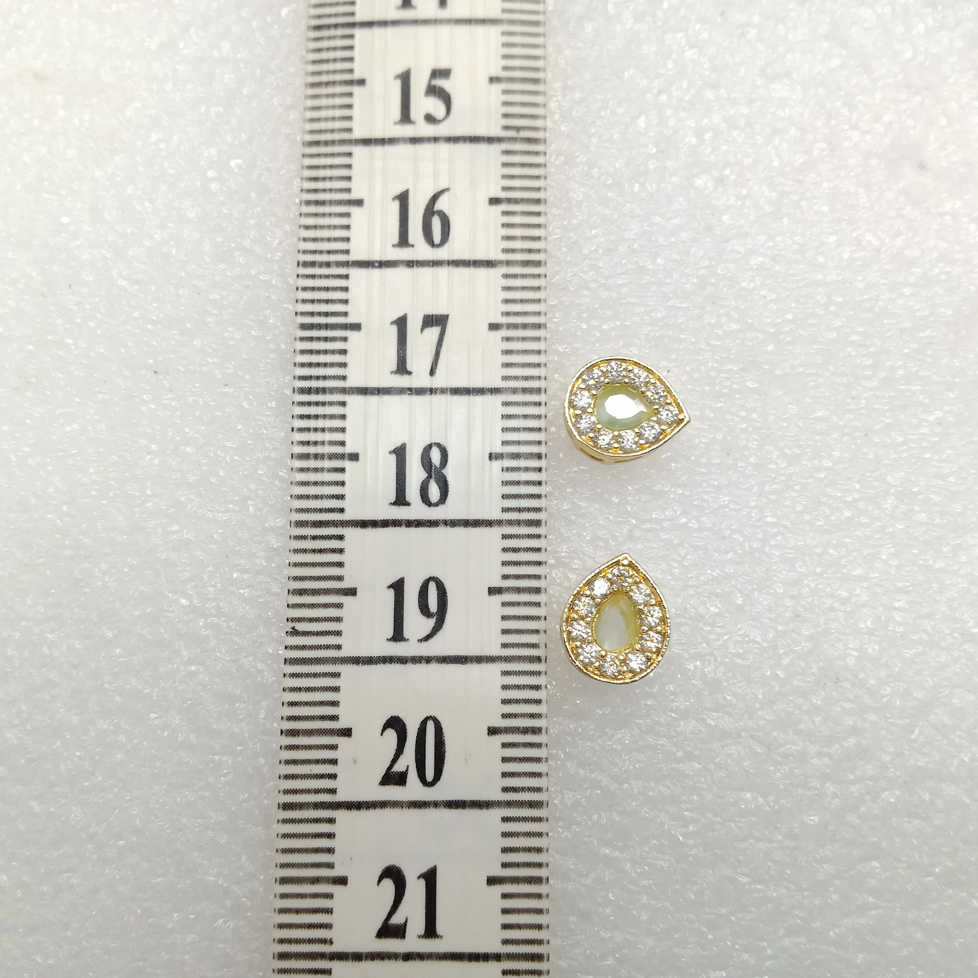 Mint drop shape (10pcs) high quality AD connectors (11mm)(2cm)