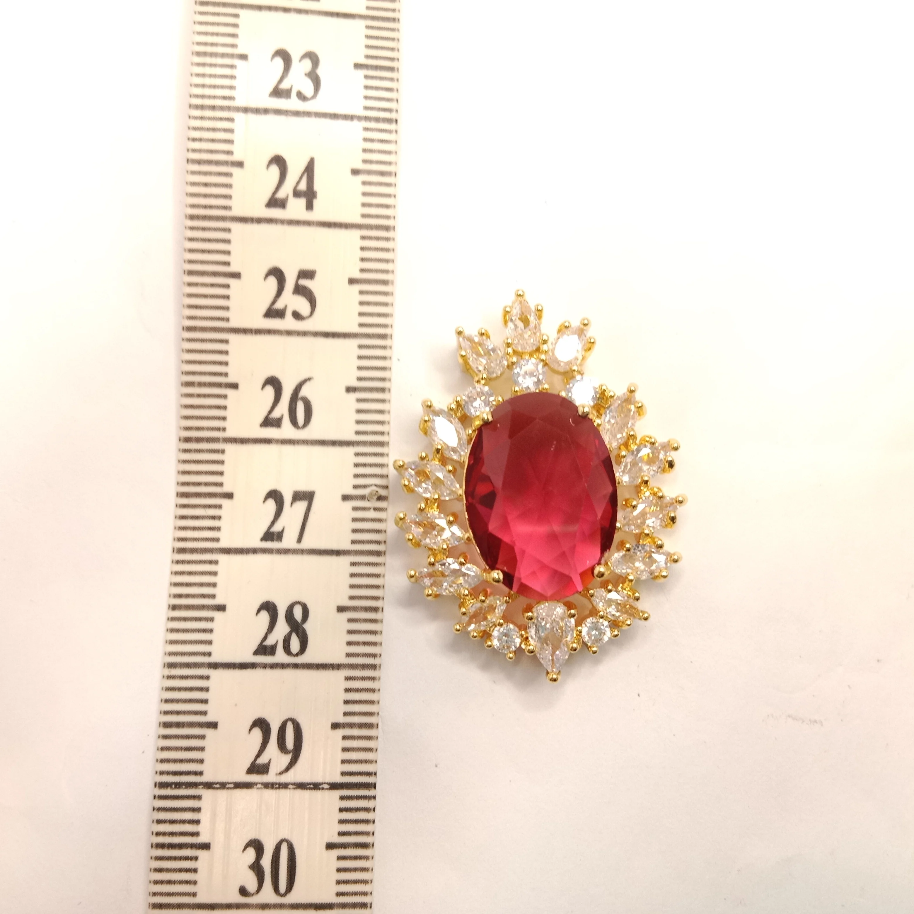 High quality ruby colour AD connectors 35mm(2pcs)